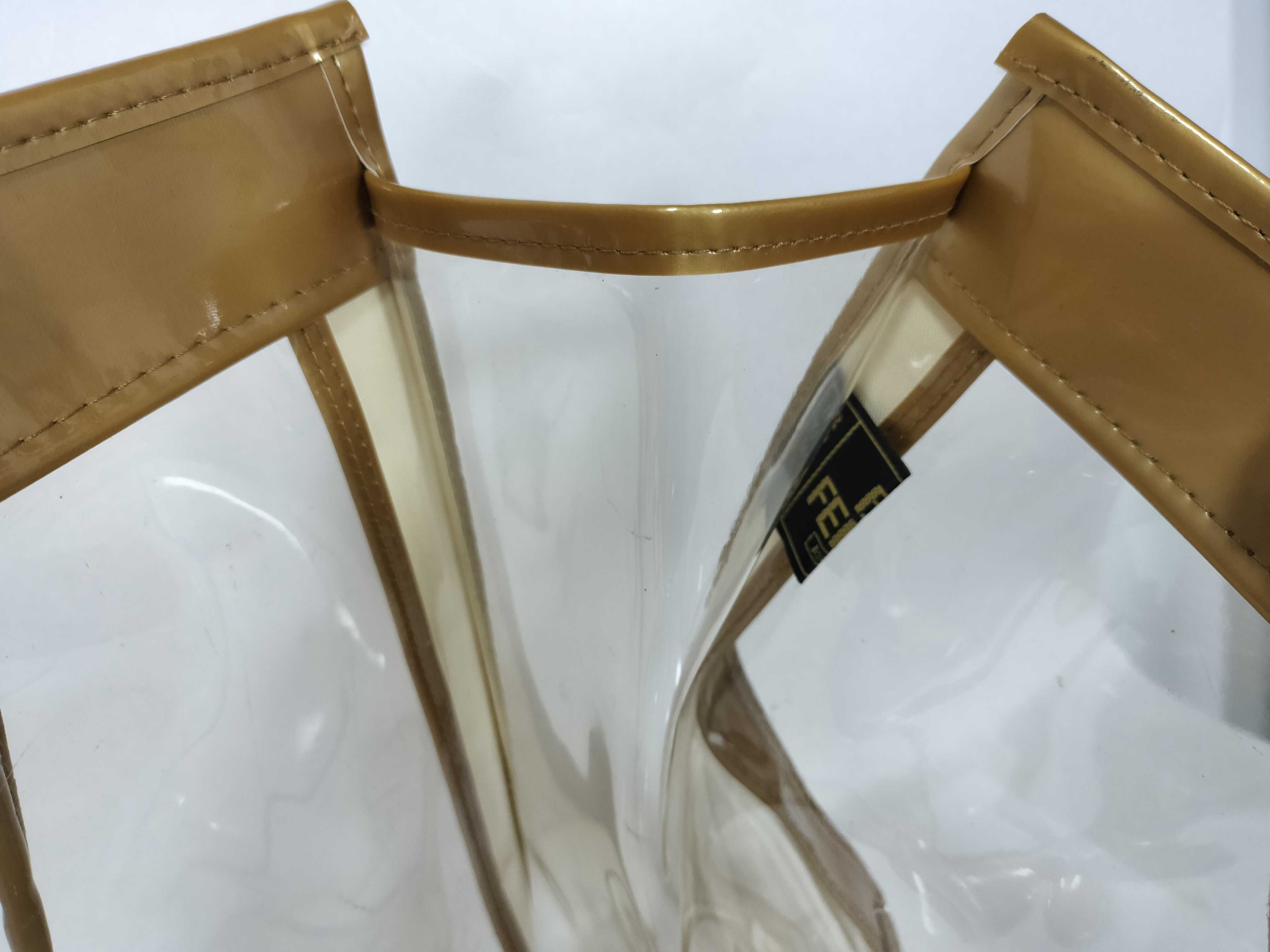 tote bag, clear bag, gold tote bag — view 10