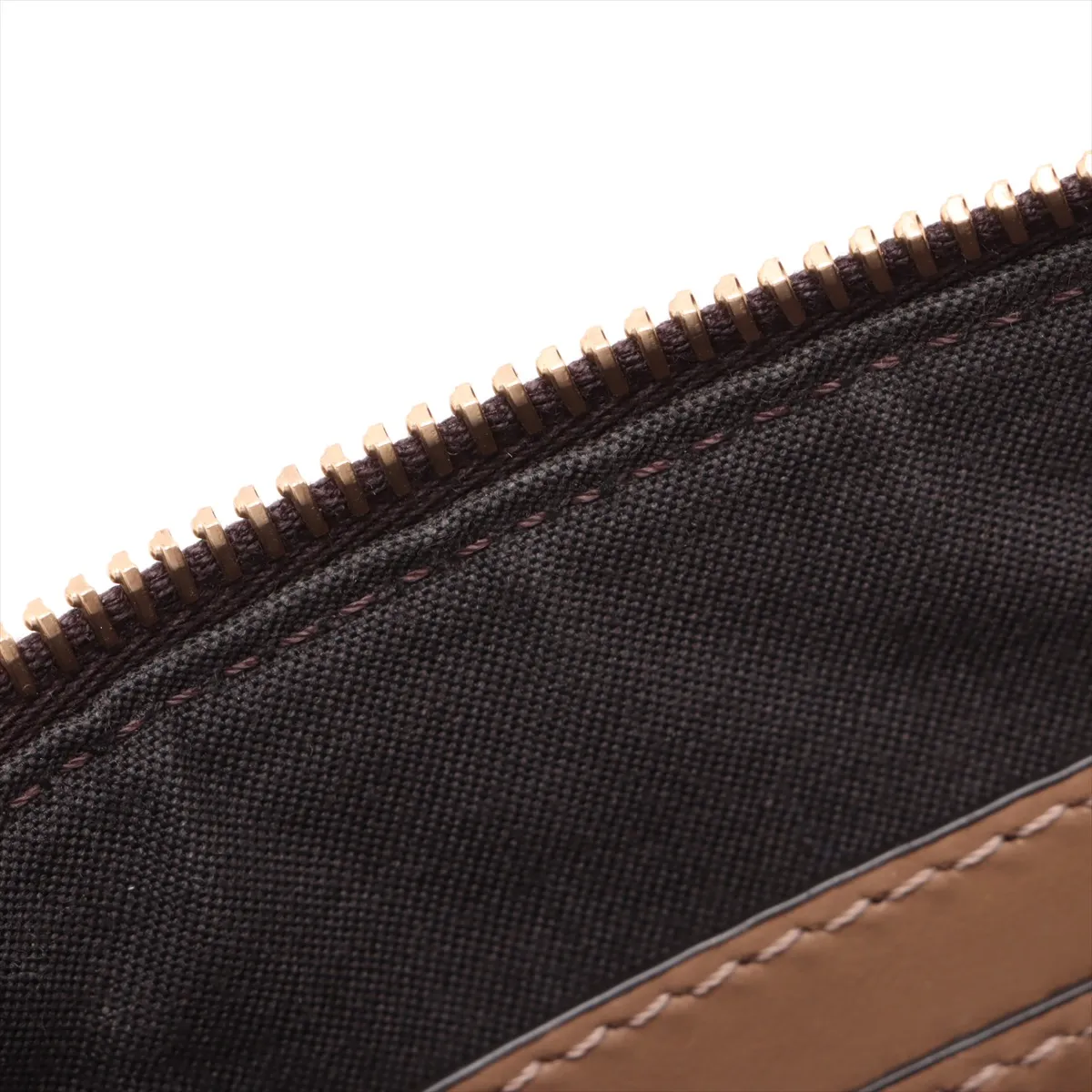 Zucca Canvas x Leather Shoulder Bag, Brown, 8BS073 (Strap not included) — view 9