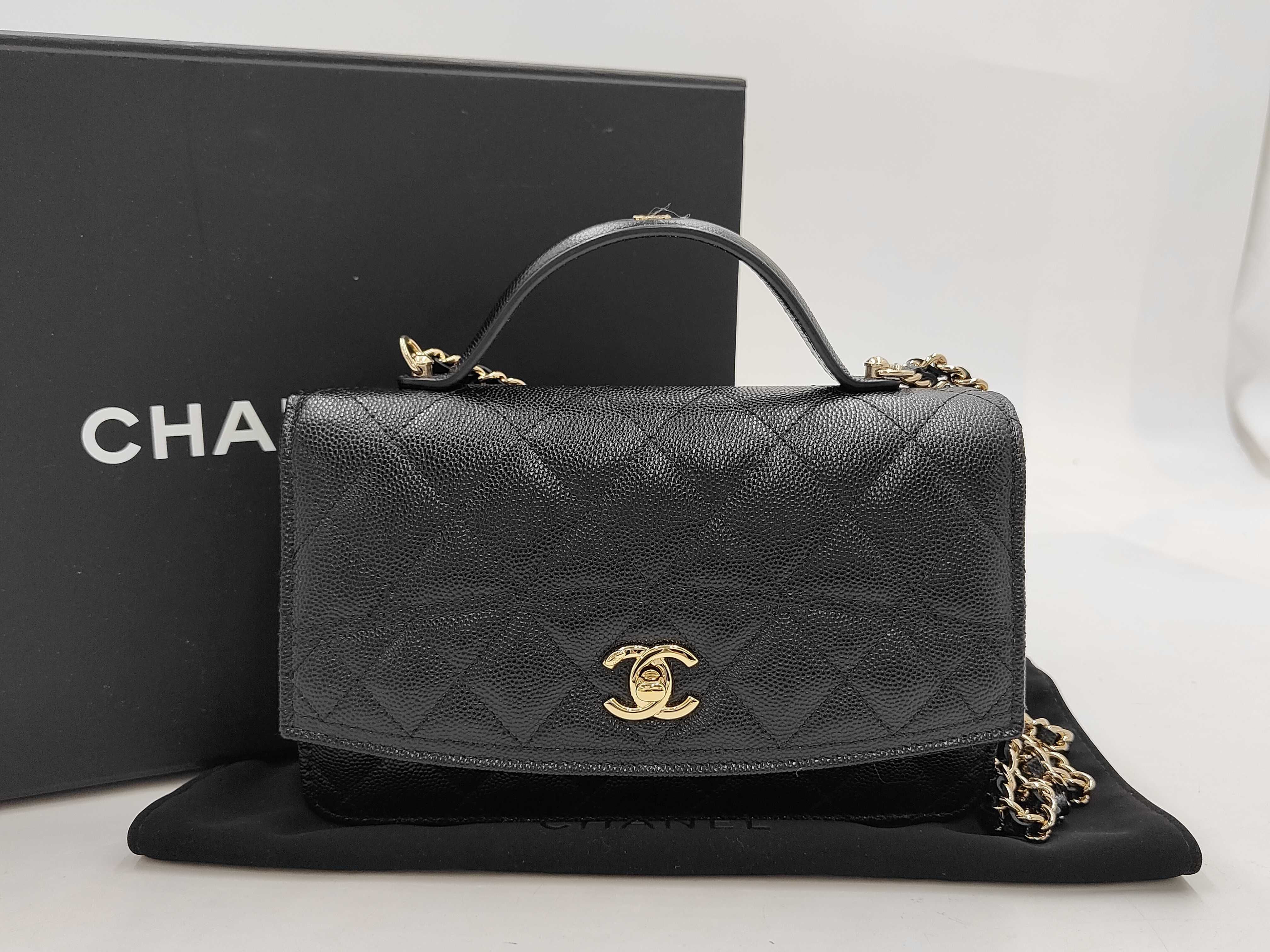 Chain Clutch Black Shoulder Bag