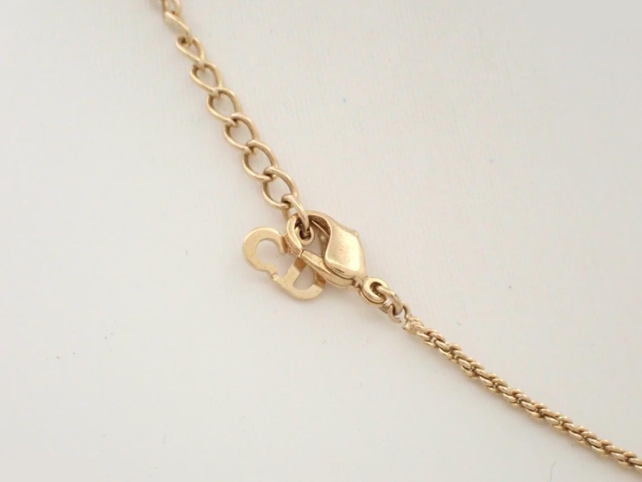 Circle CD Logo Gold Adjustable Clasp Necklace — view 2