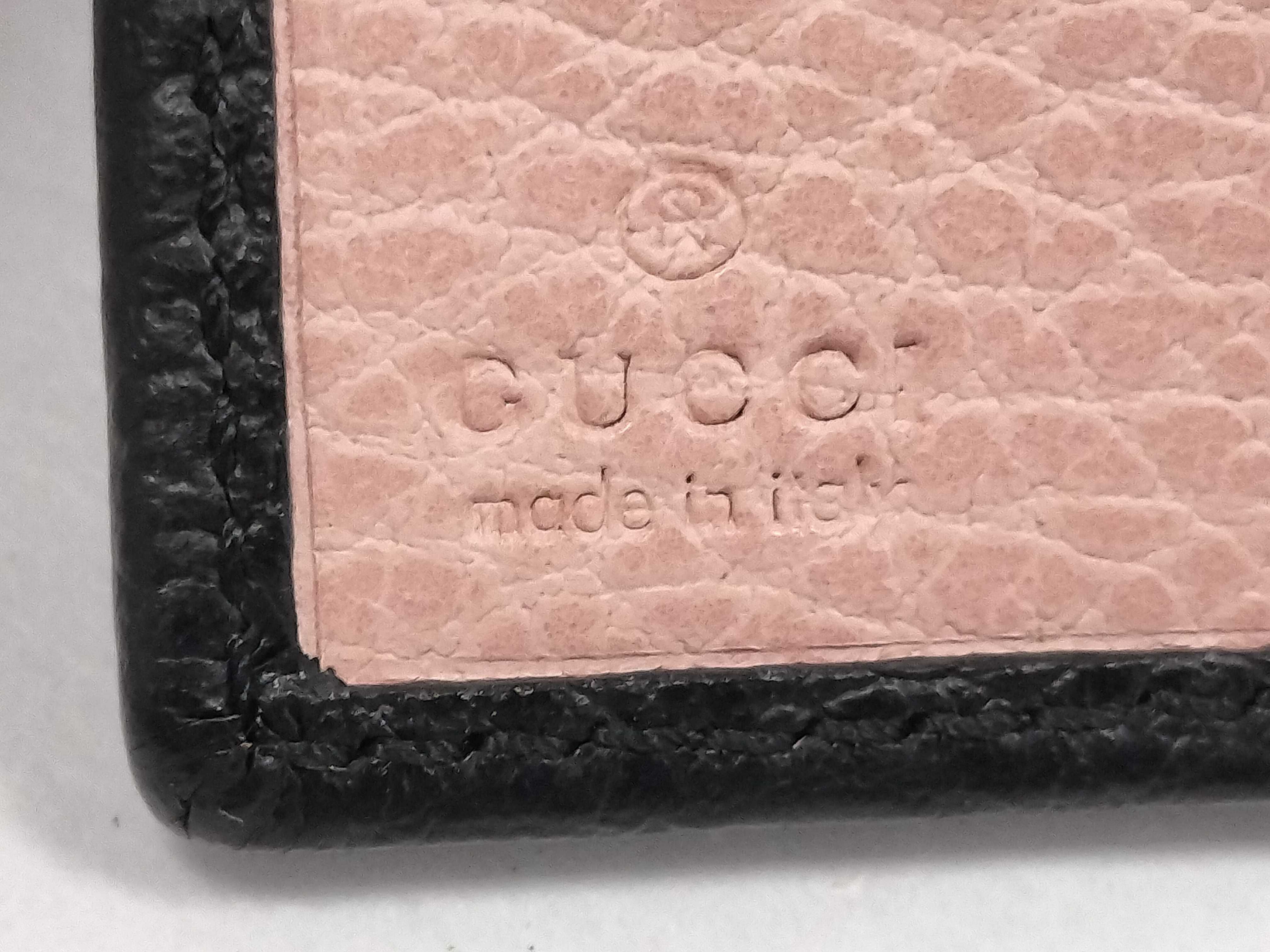 Leather Ribbon Compact Wallet, Black, 524298 (Wallet) — view 11