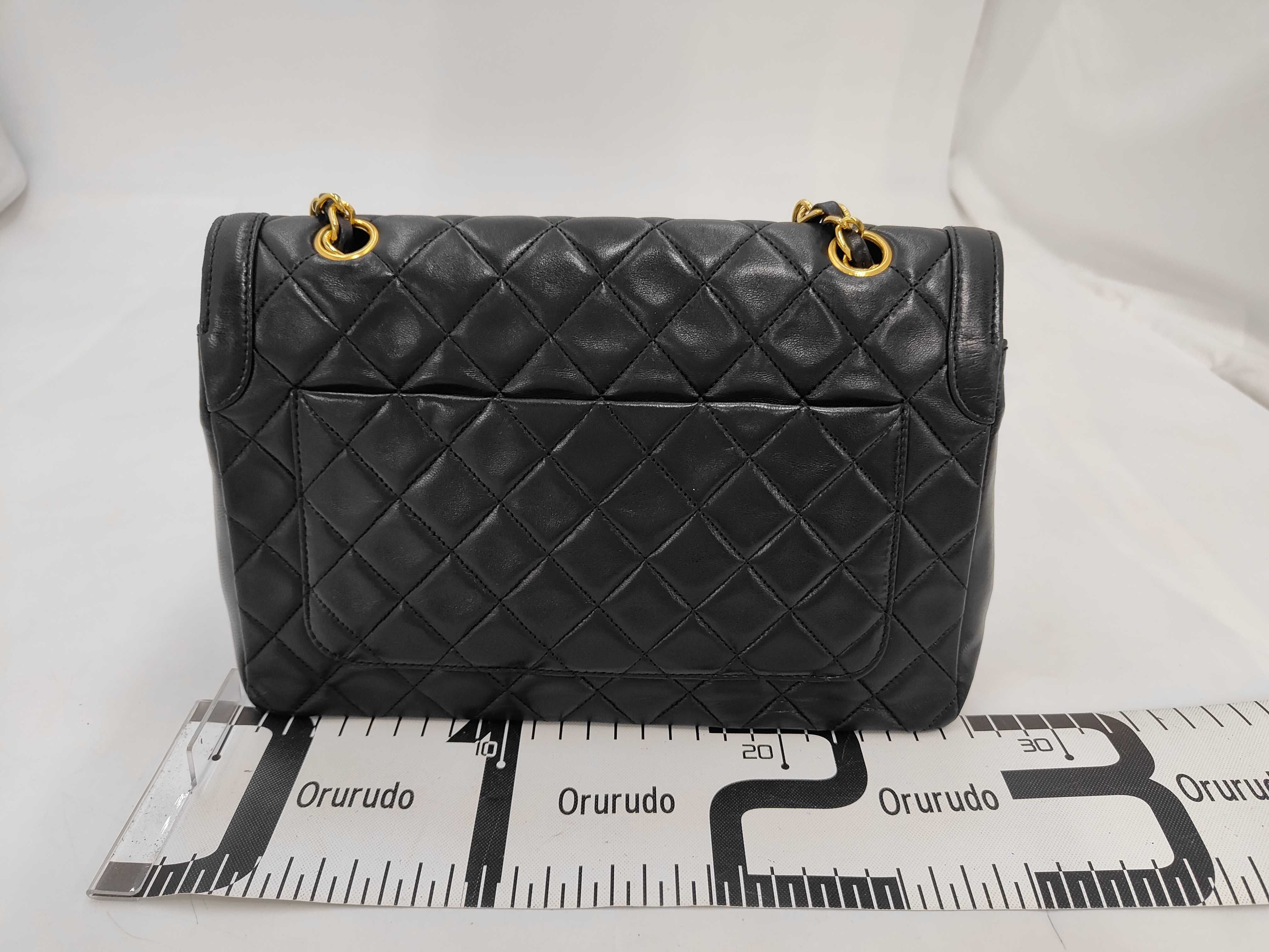 Matelassé Lambskin Chain Shoulder Bag with Pouch (Item No. 1) — view 2
