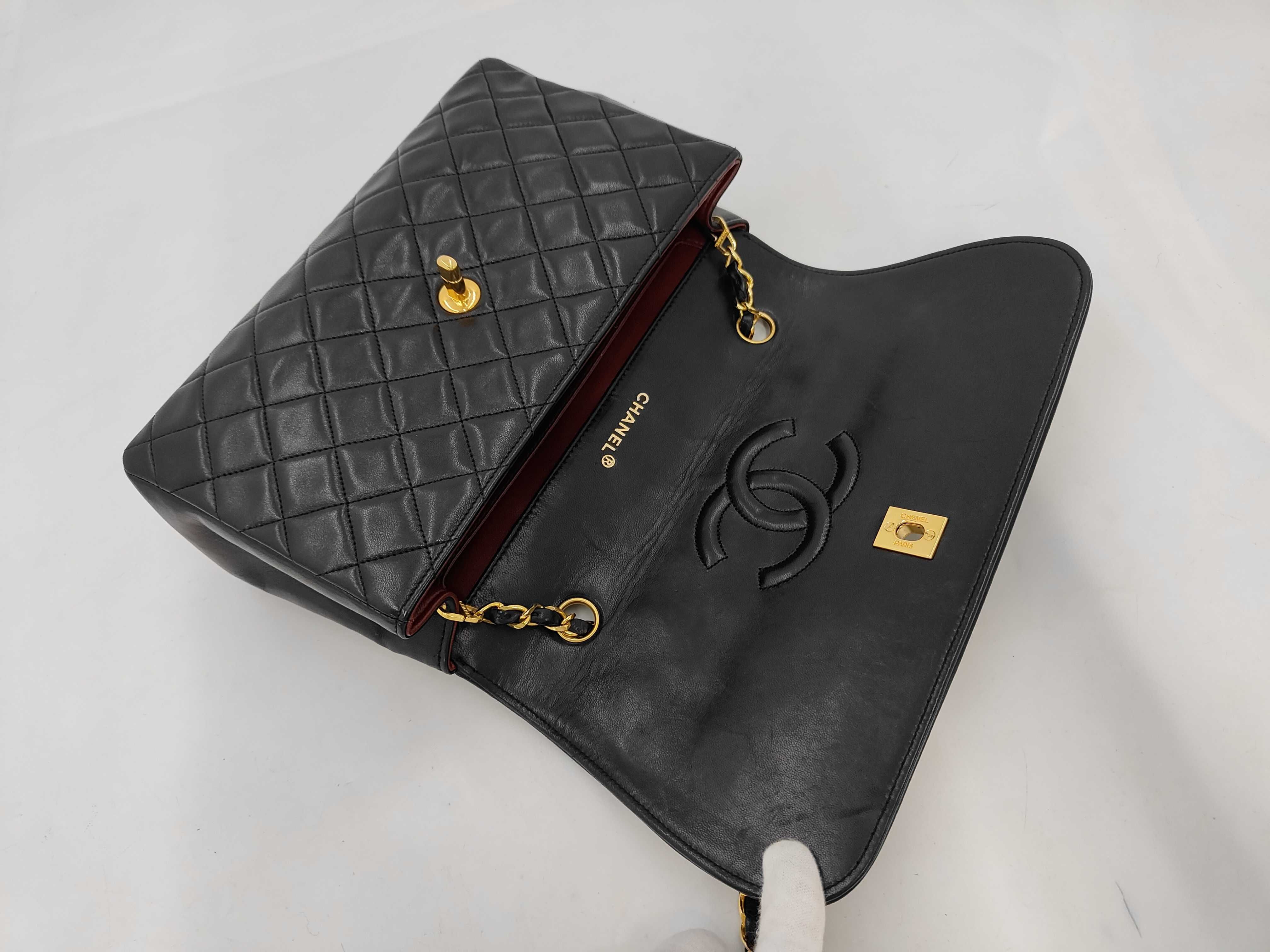Matelassé Lambskin Chain Shoulder Bag with Pouch (Item No. 1) — view 8
