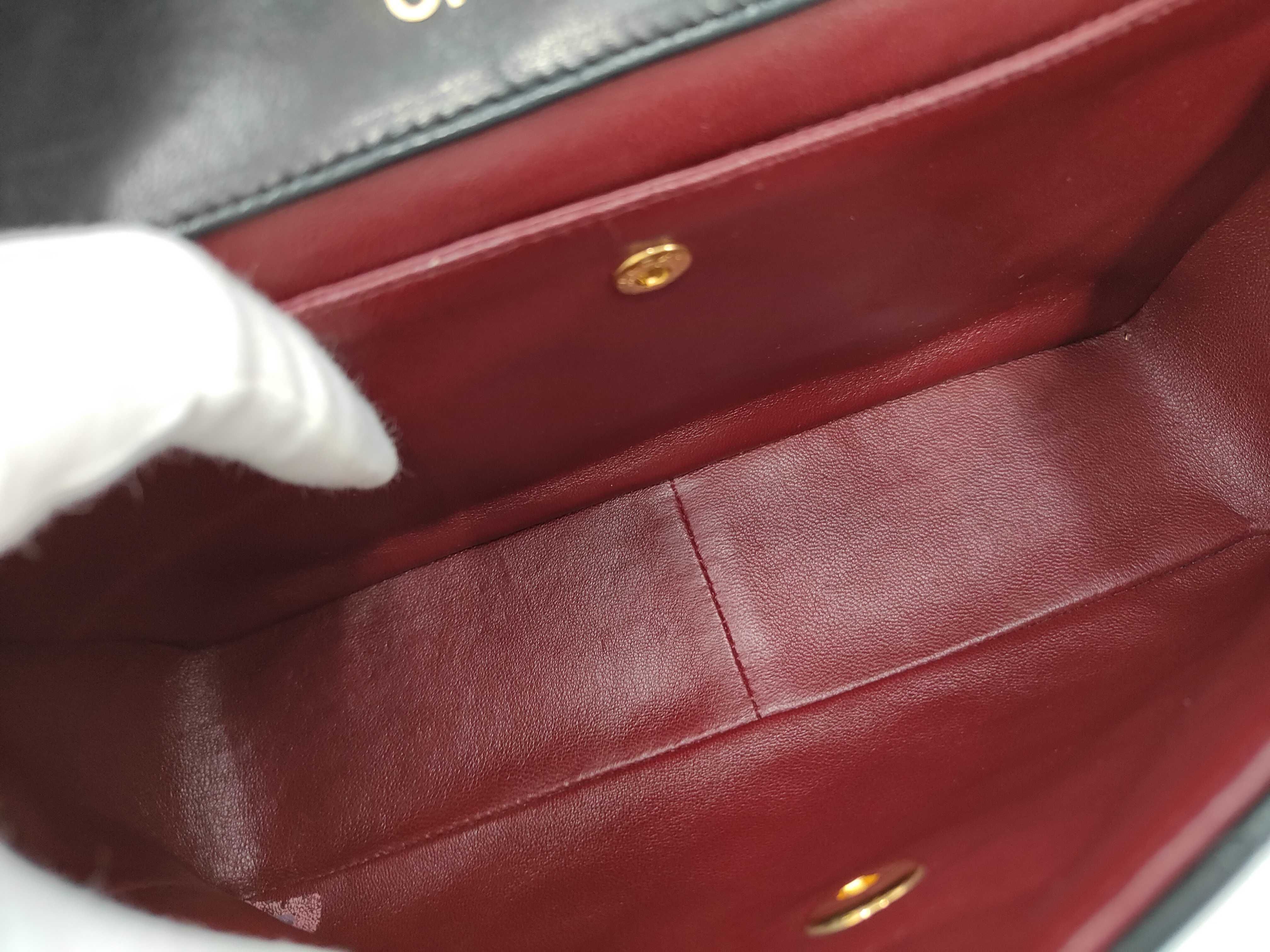 Matelassé Lambskin Chain Shoulder Bag with Pouch (Item No. 1) — view 9
