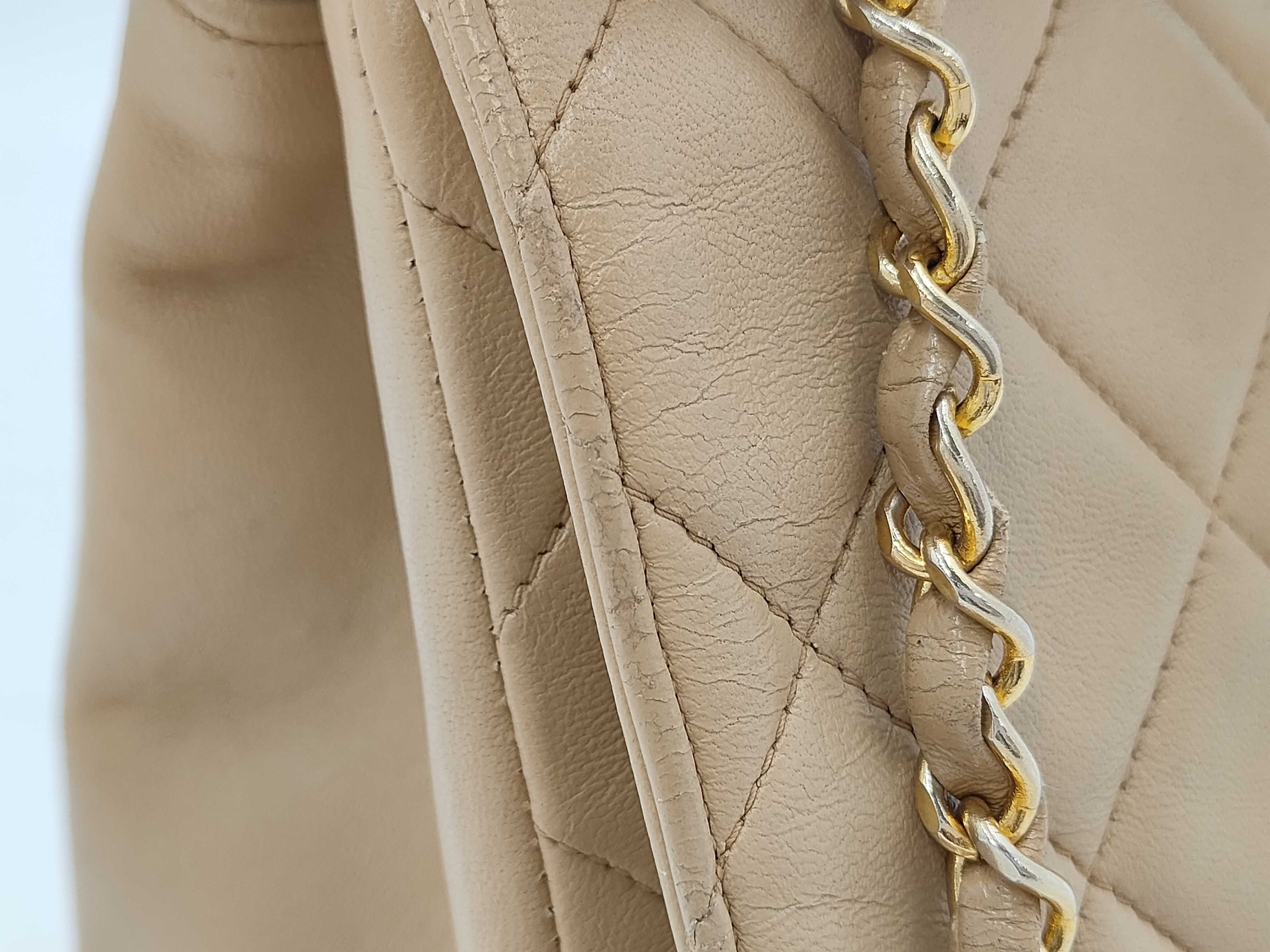 Degas Matelassé 30 Chain Shoulder Bag, Beige — view 15