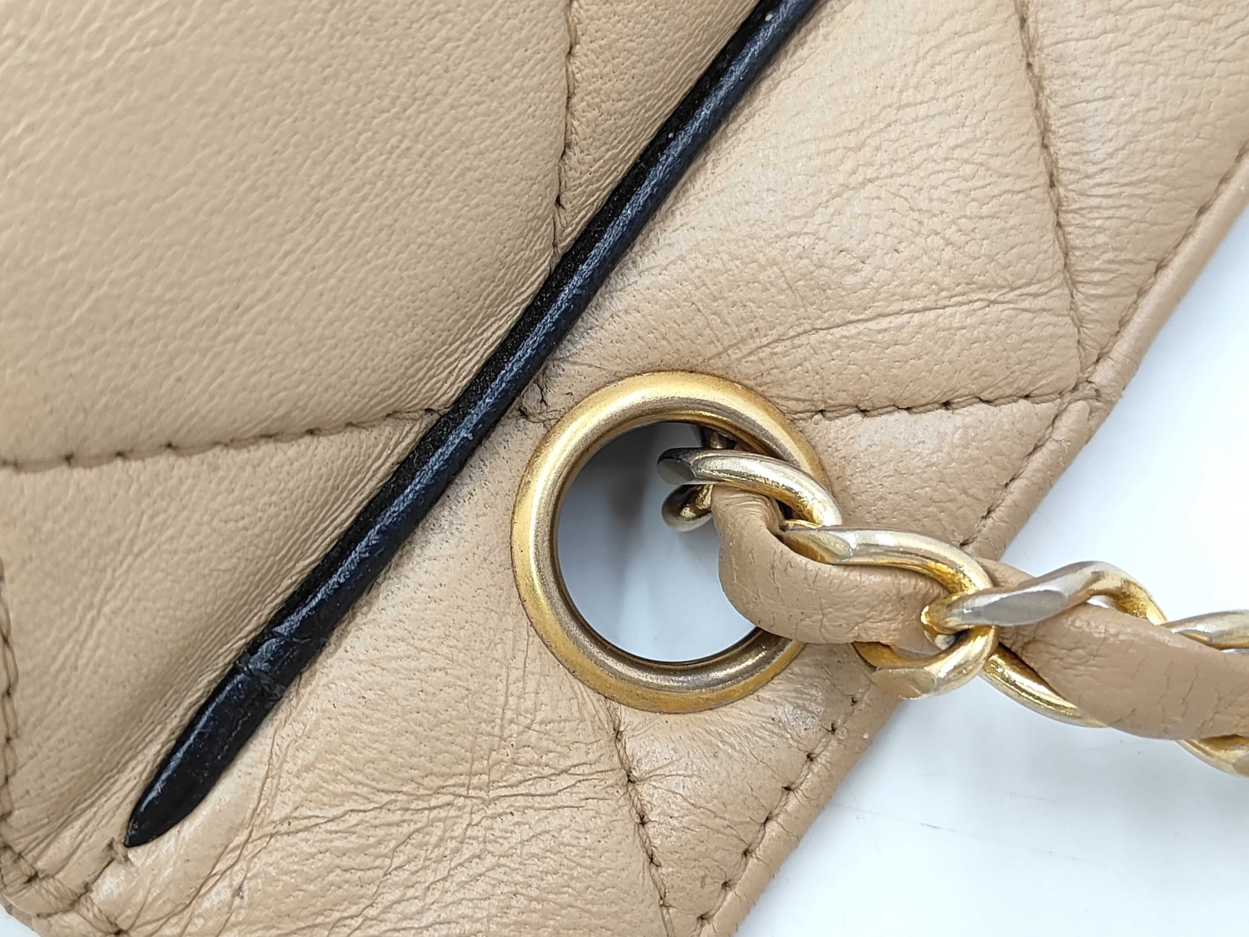 Degas Matelassé 30 Chain Shoulder Bag, Beige — view 5