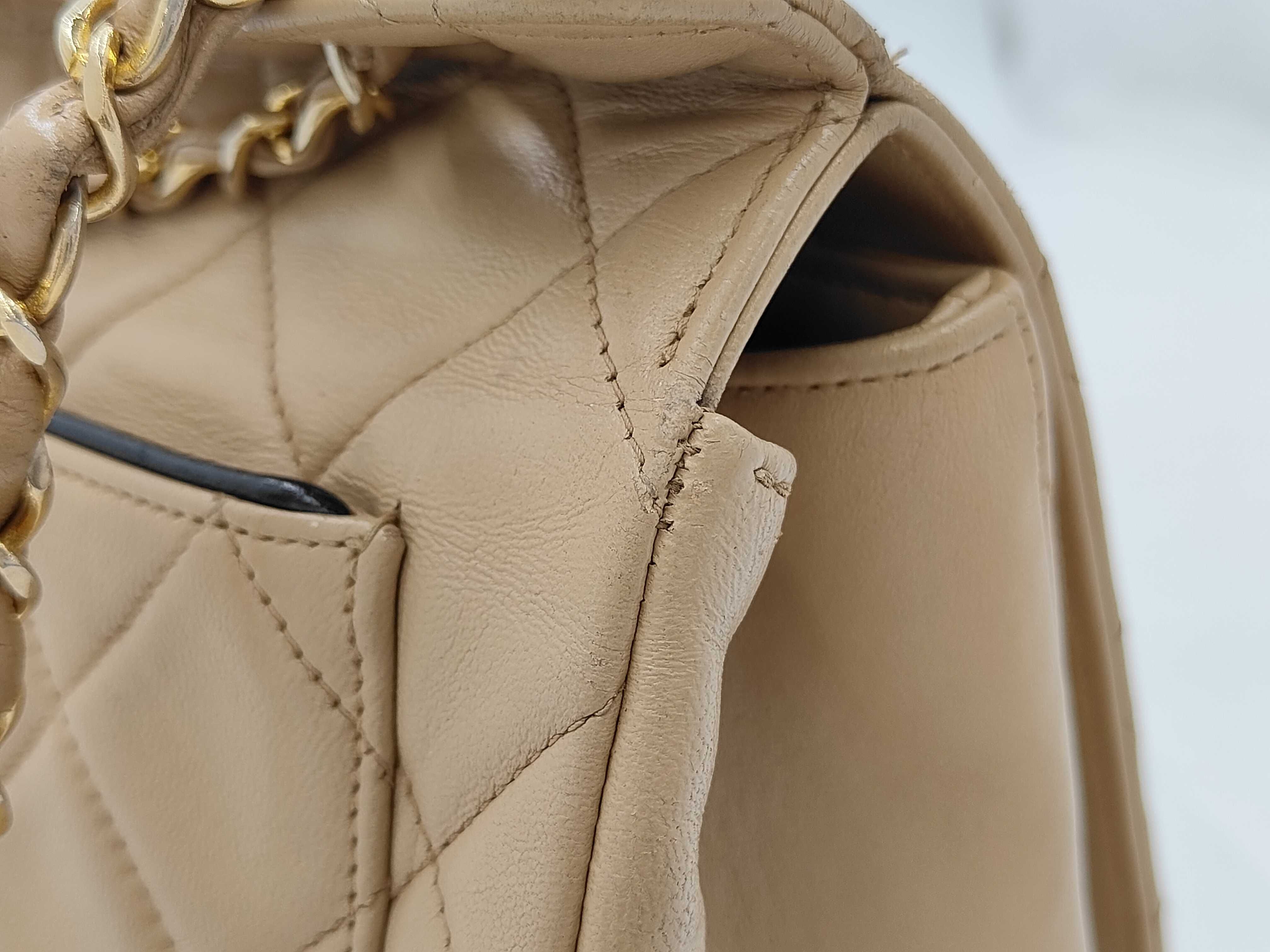 Degas Matelassé 30 Chain Shoulder Bag, Beige — view 9