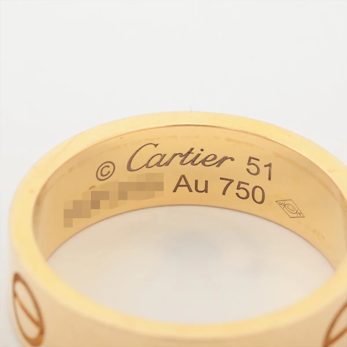 Love Ring 750 (Yellow Gold) 5.8g Size 51 PMR399 Dents CRB4084651 — view 3