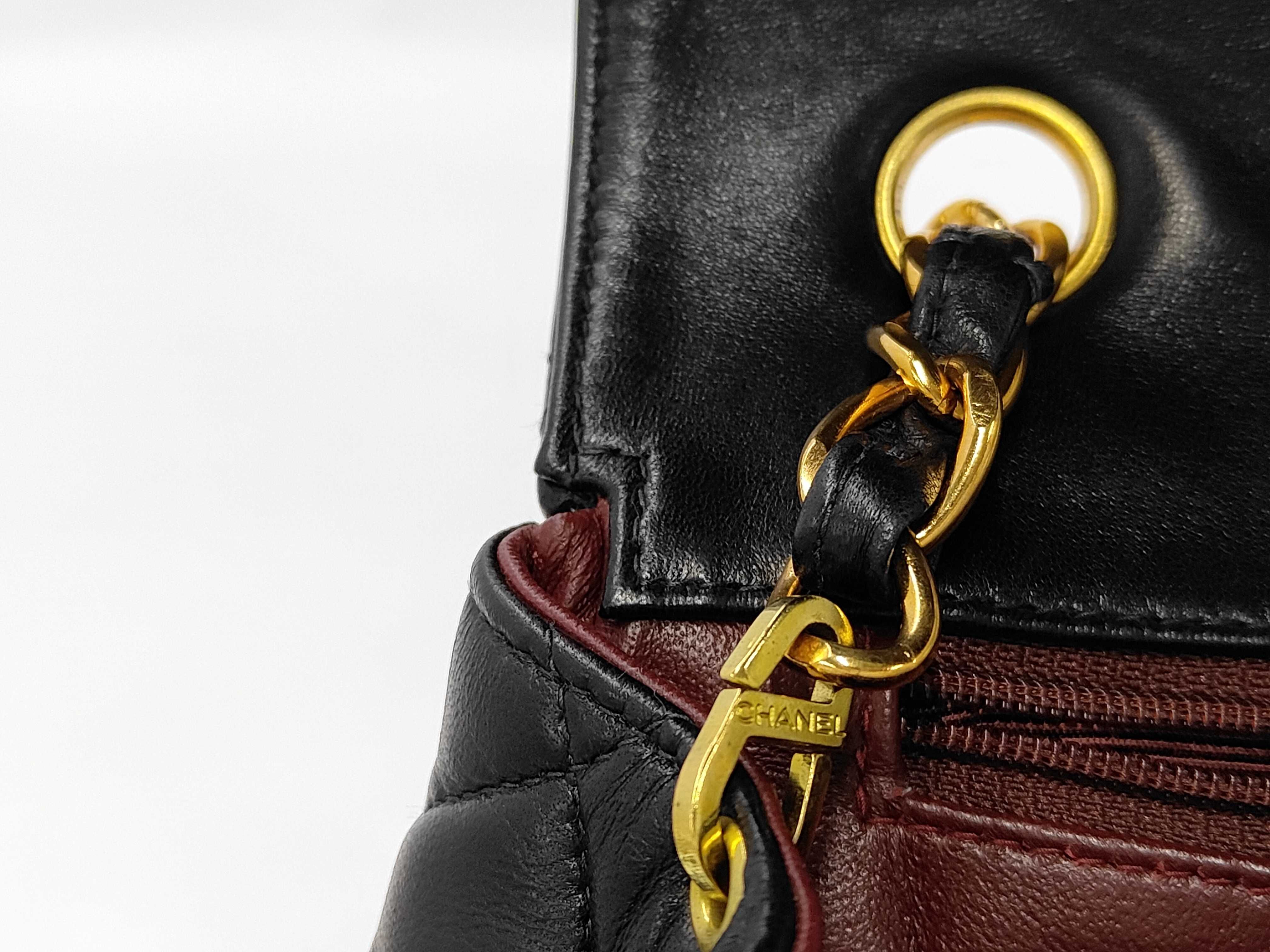 Large Matelassé Lambskin Shoulder Bag — view 11