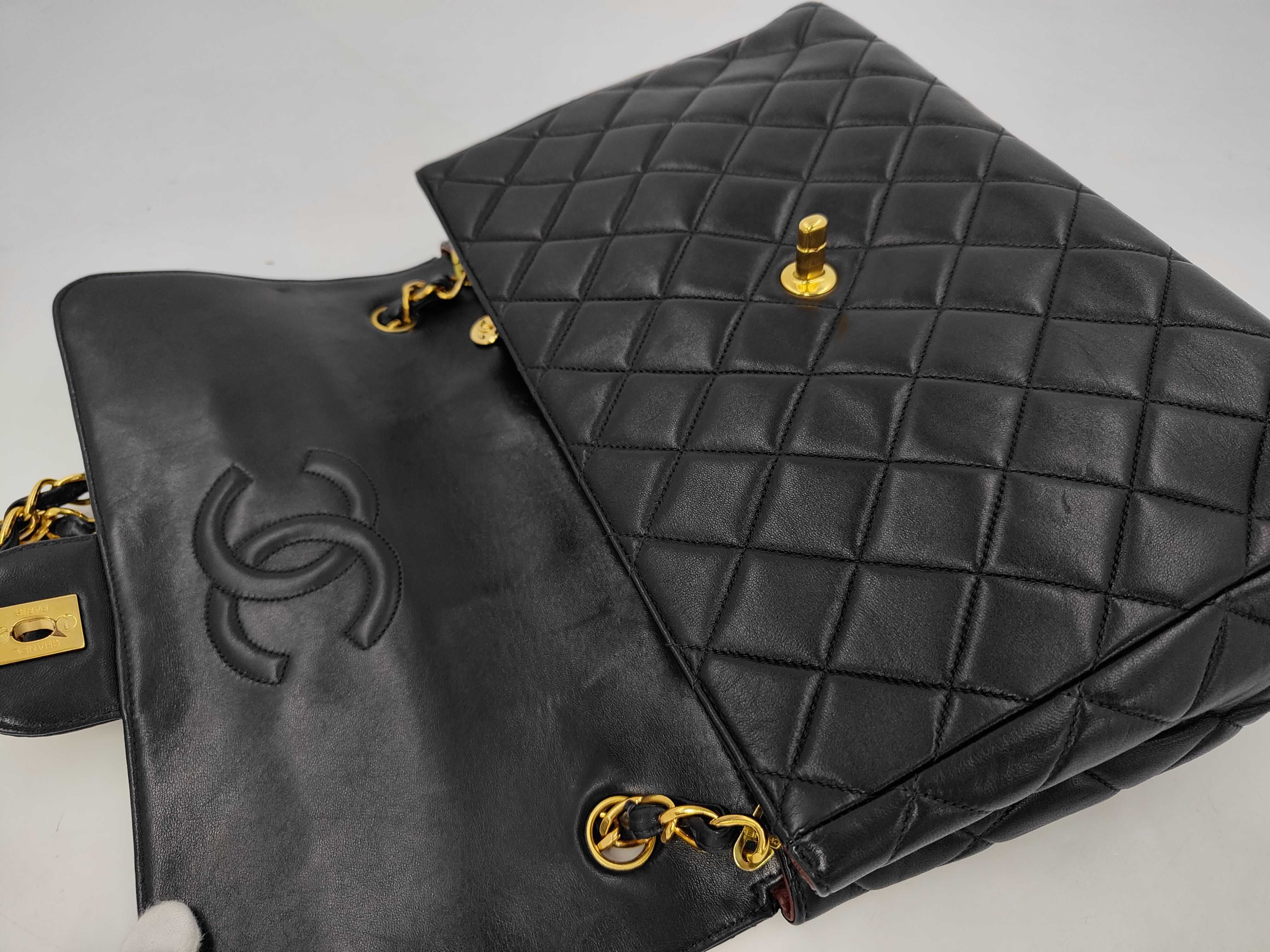 Large Matelassé Lambskin Shoulder Bag — view 6