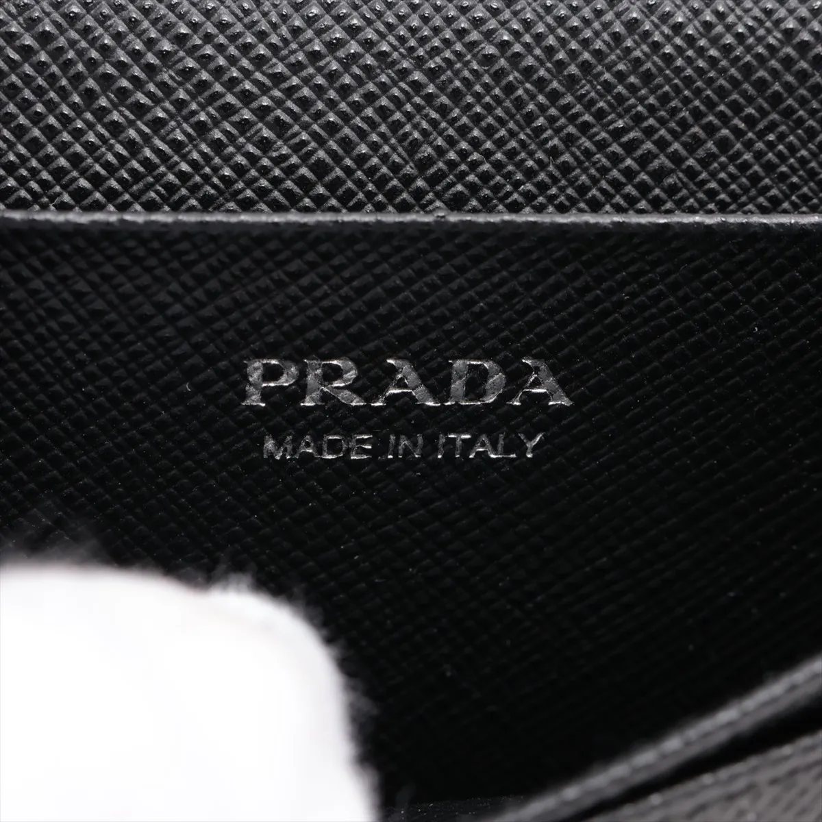 Saffiano 1MC122 Leather Card Case Black — view 7