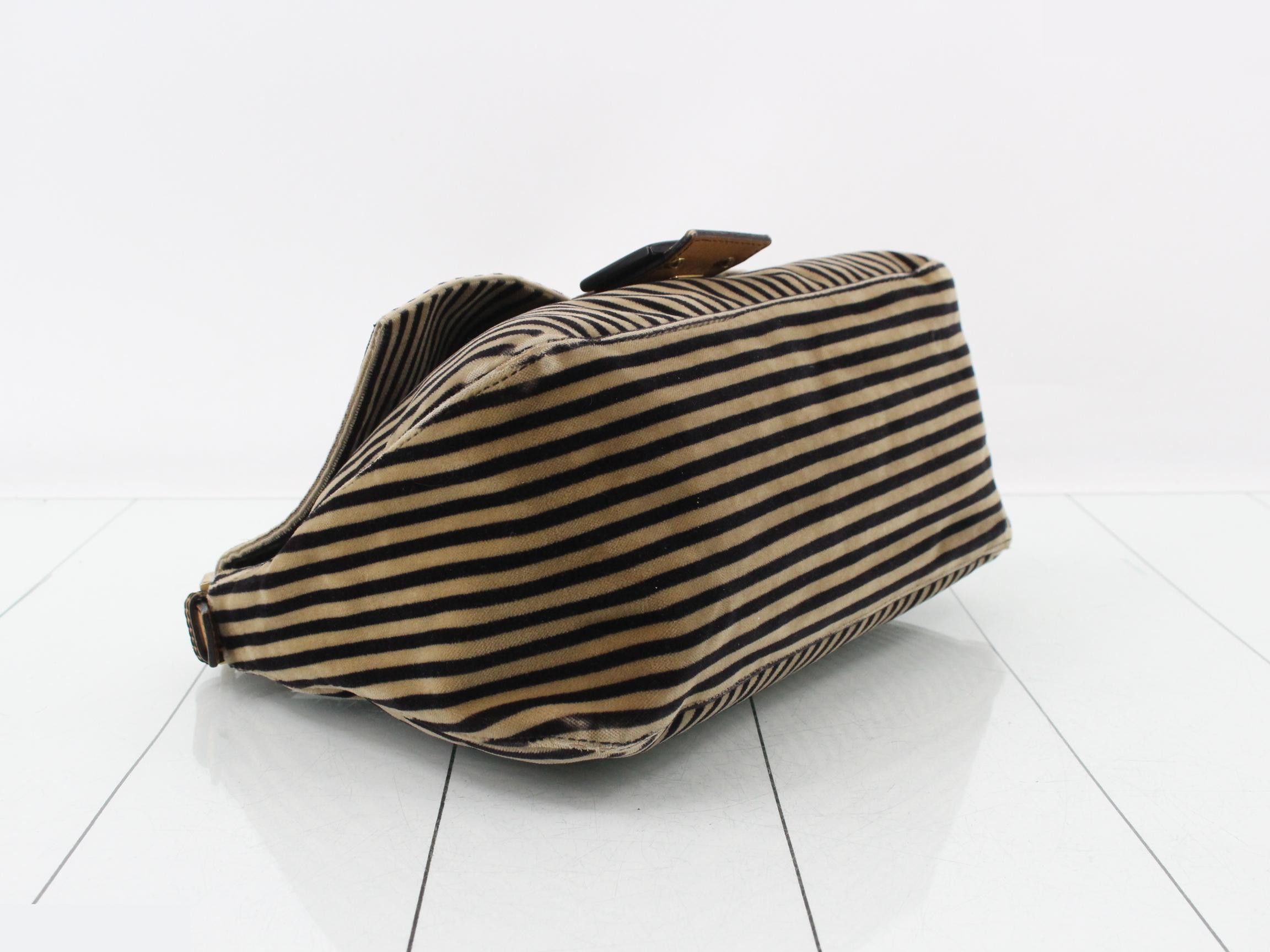 Mamma Bucket Striped One-Shoulder Bag — view 5