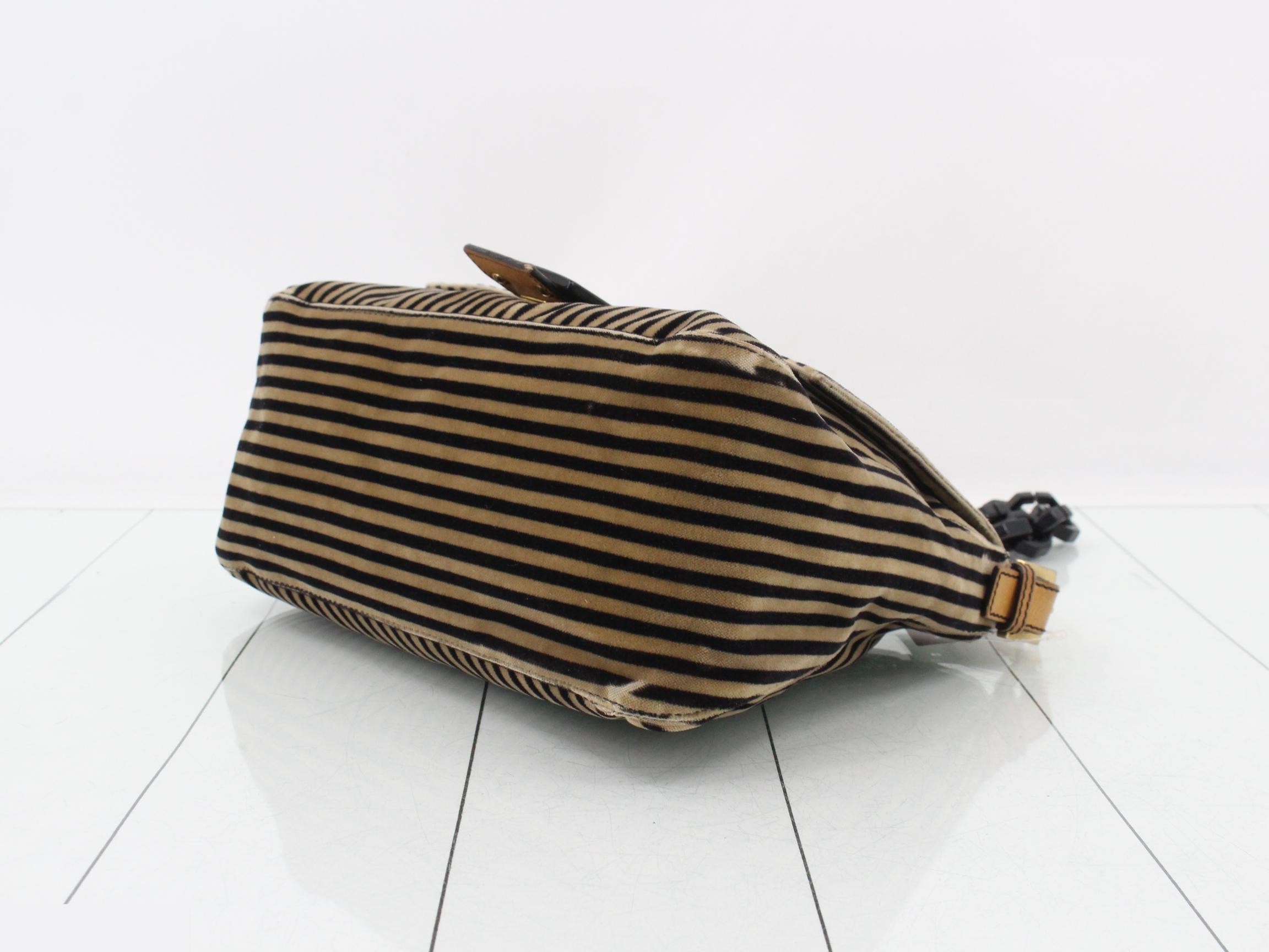 Mamma Bucket Striped One-Shoulder Bag — view 6