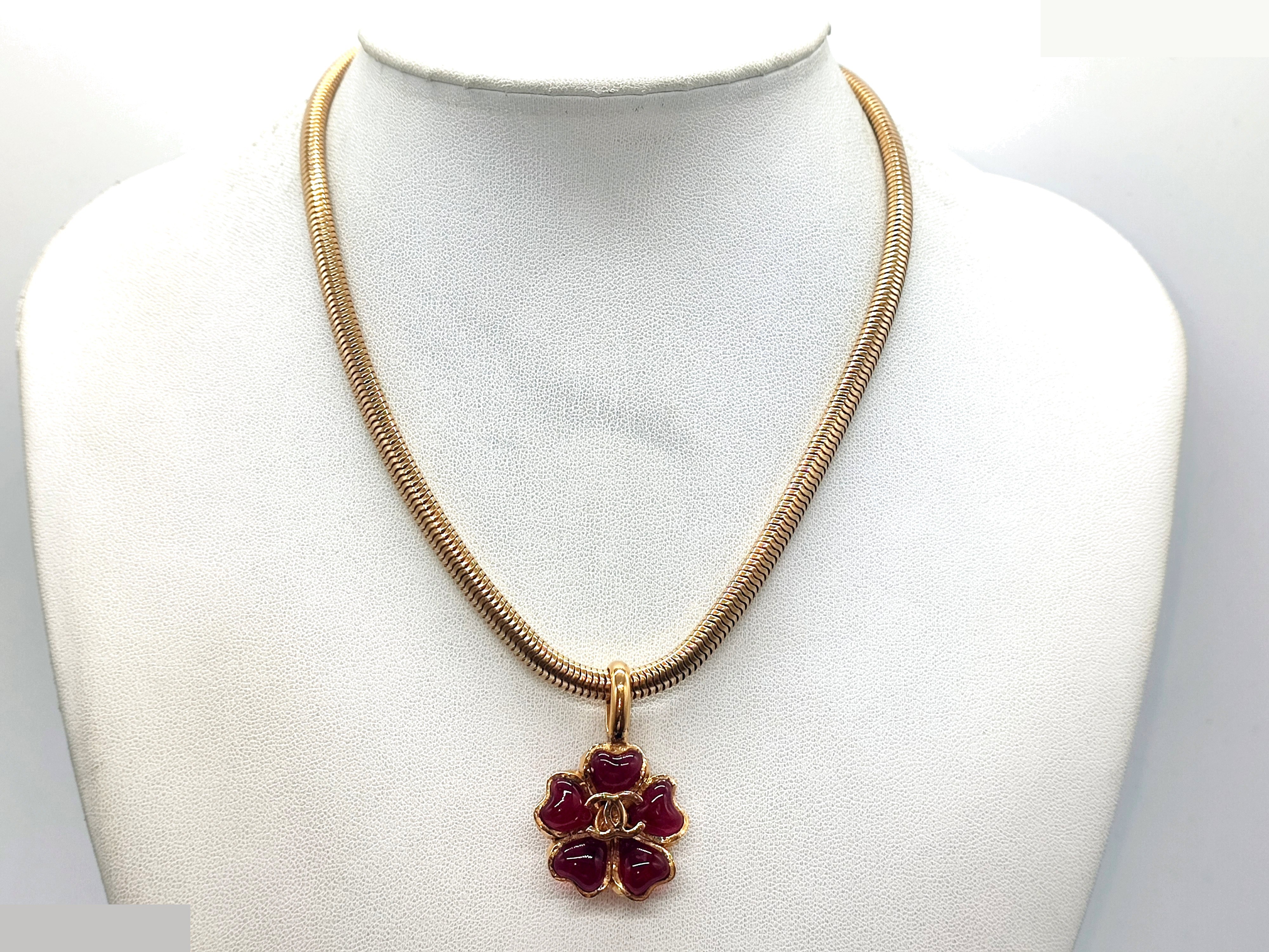 Coco Mark Flower Necklace 97A, Chain approx. 40cm — view 4