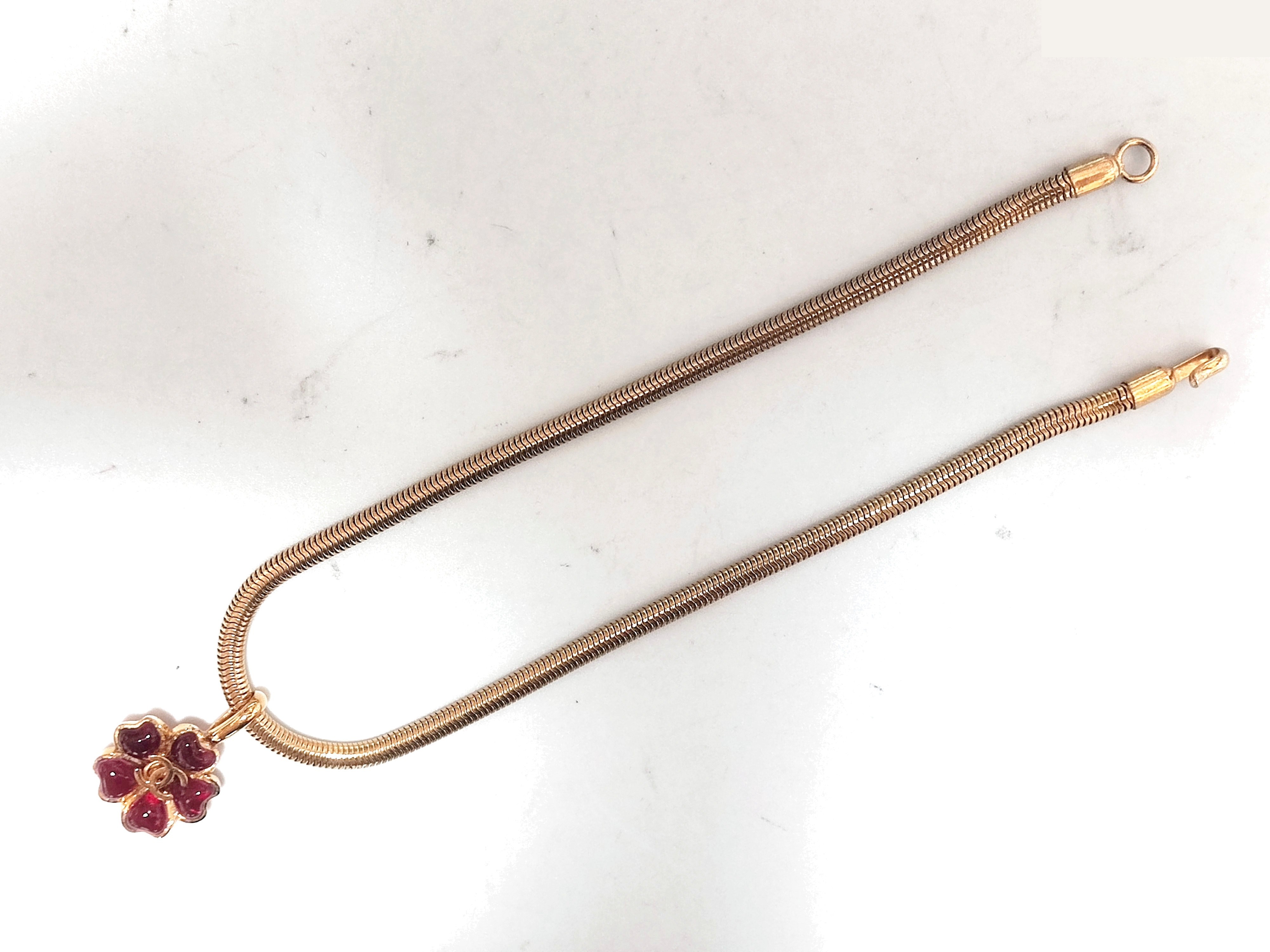 Coco Mark Flower Necklace 97A, Chain approx. 40cm — view 5