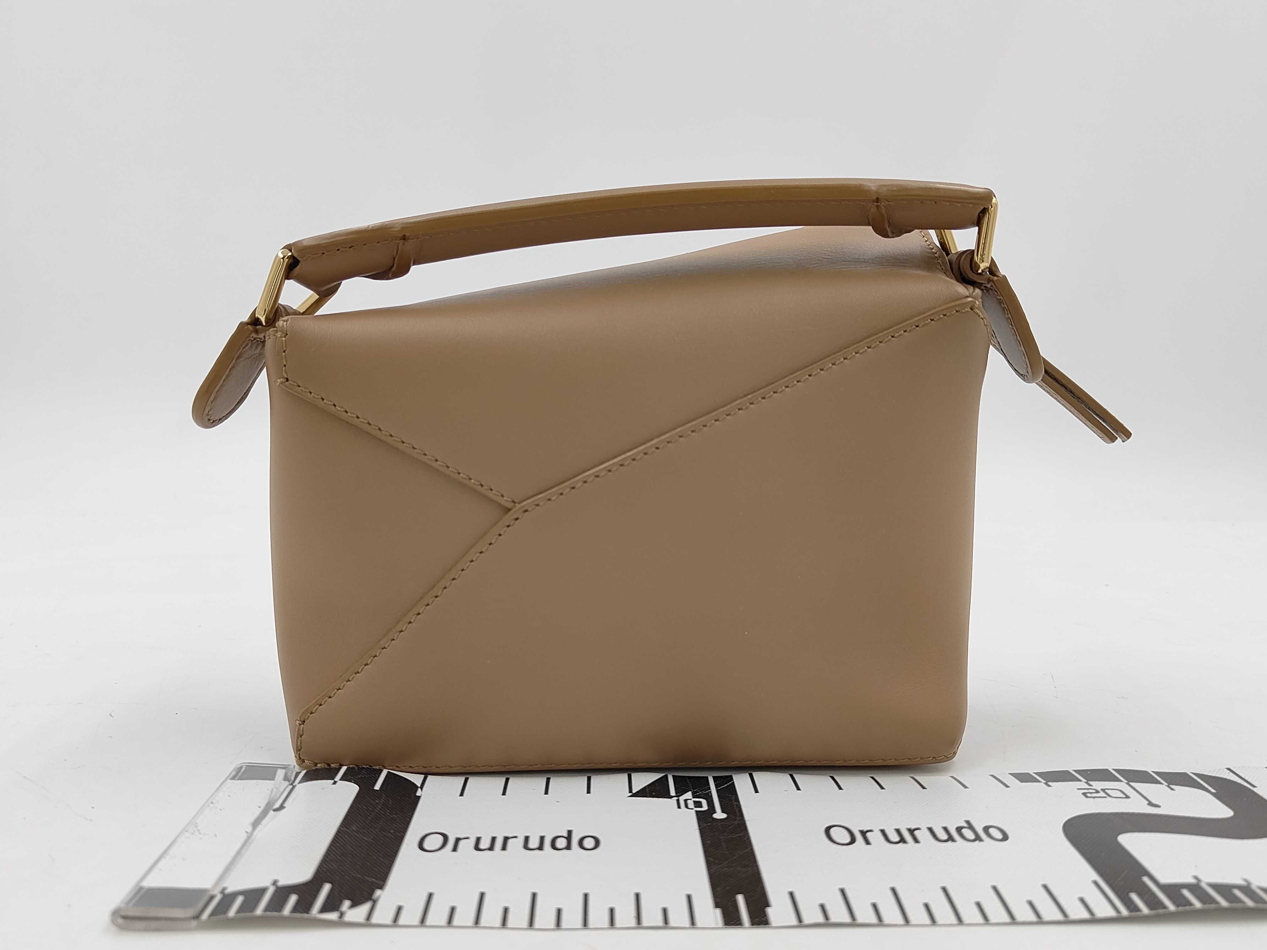 Puzzle Edge Bag Mini Snafujita Oak Leather Handbag — view 2