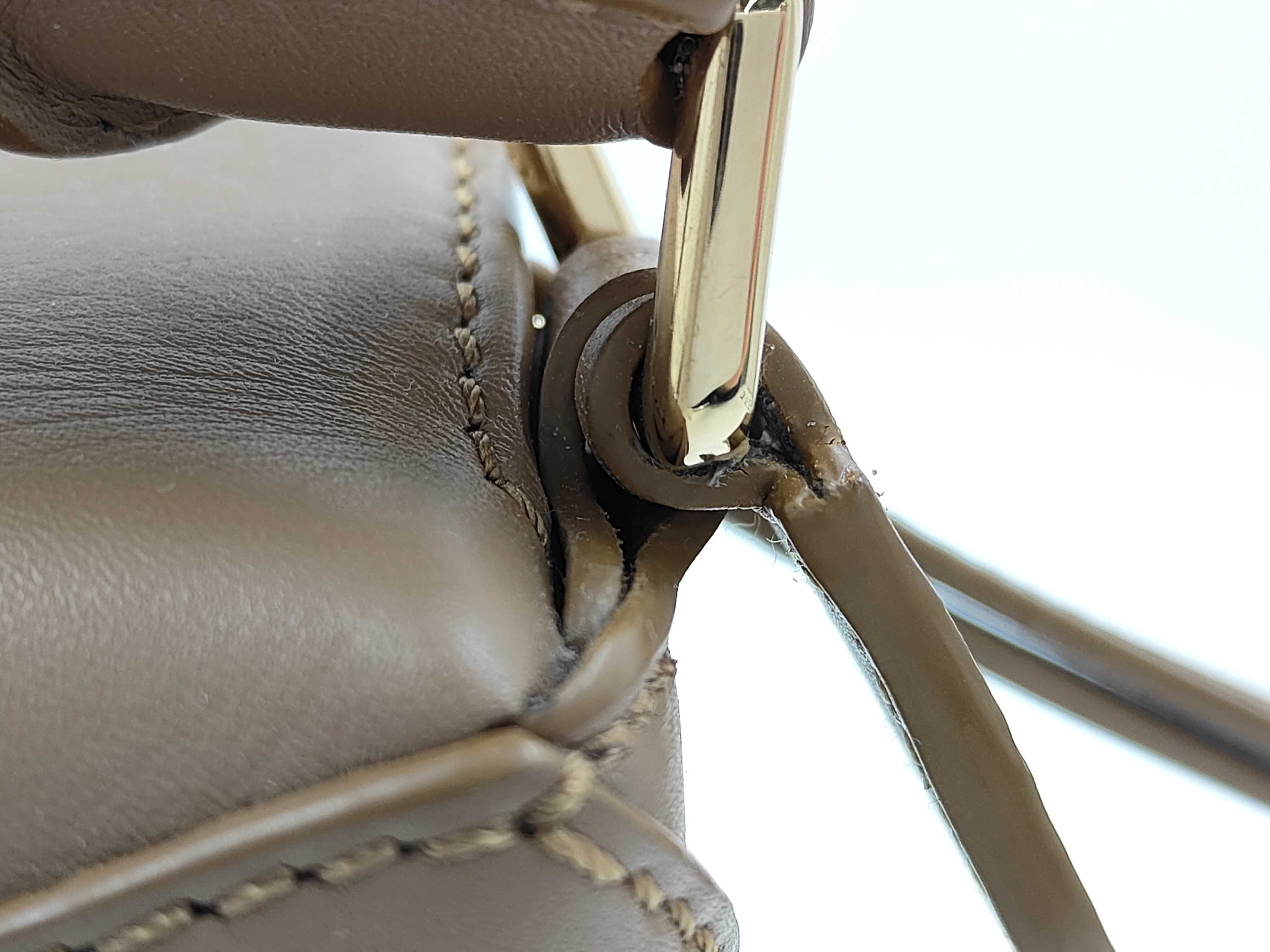 Puzzle Edge Bag Mini Snafujita Oak Leather Handbag — view 5