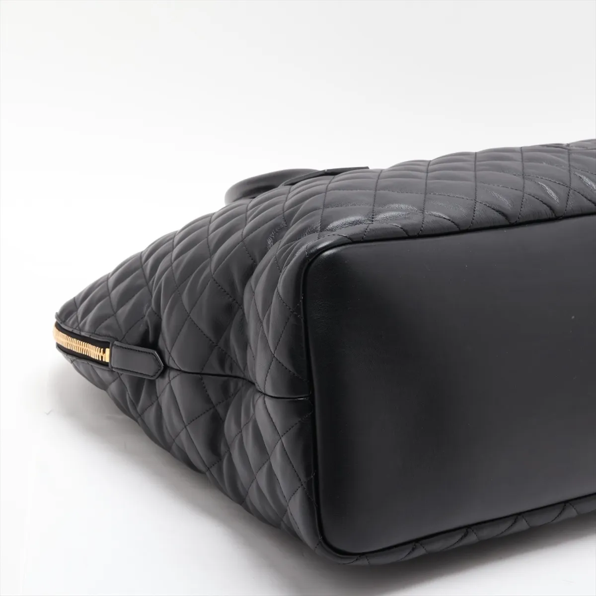 Duffle Leather 2-Way Boston Bag, Black, 736009 — view 4