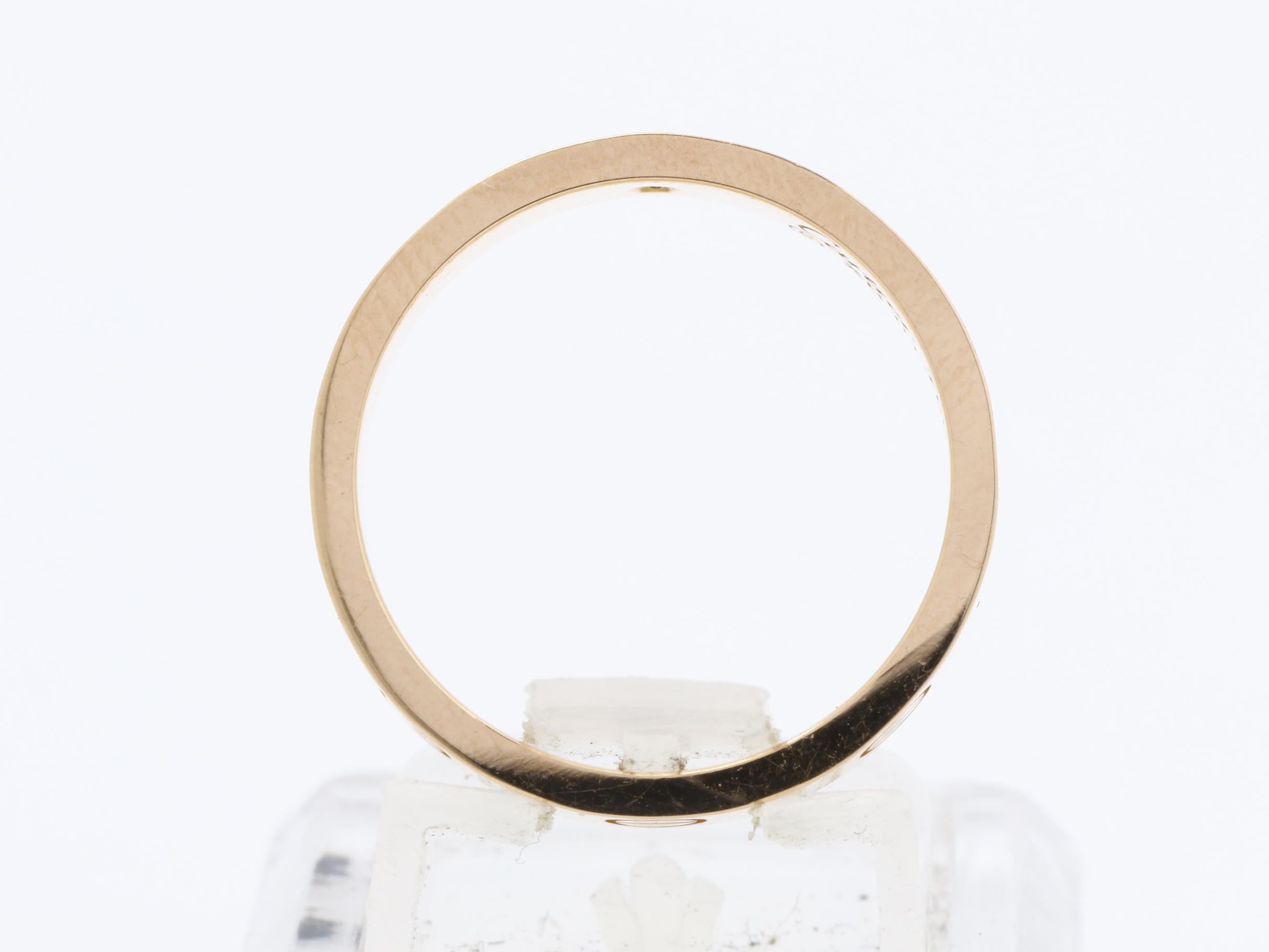 750PG Mini Love Diamond Ring, Size 52, 4.4g, Approx. 3.7mm Width — view 5