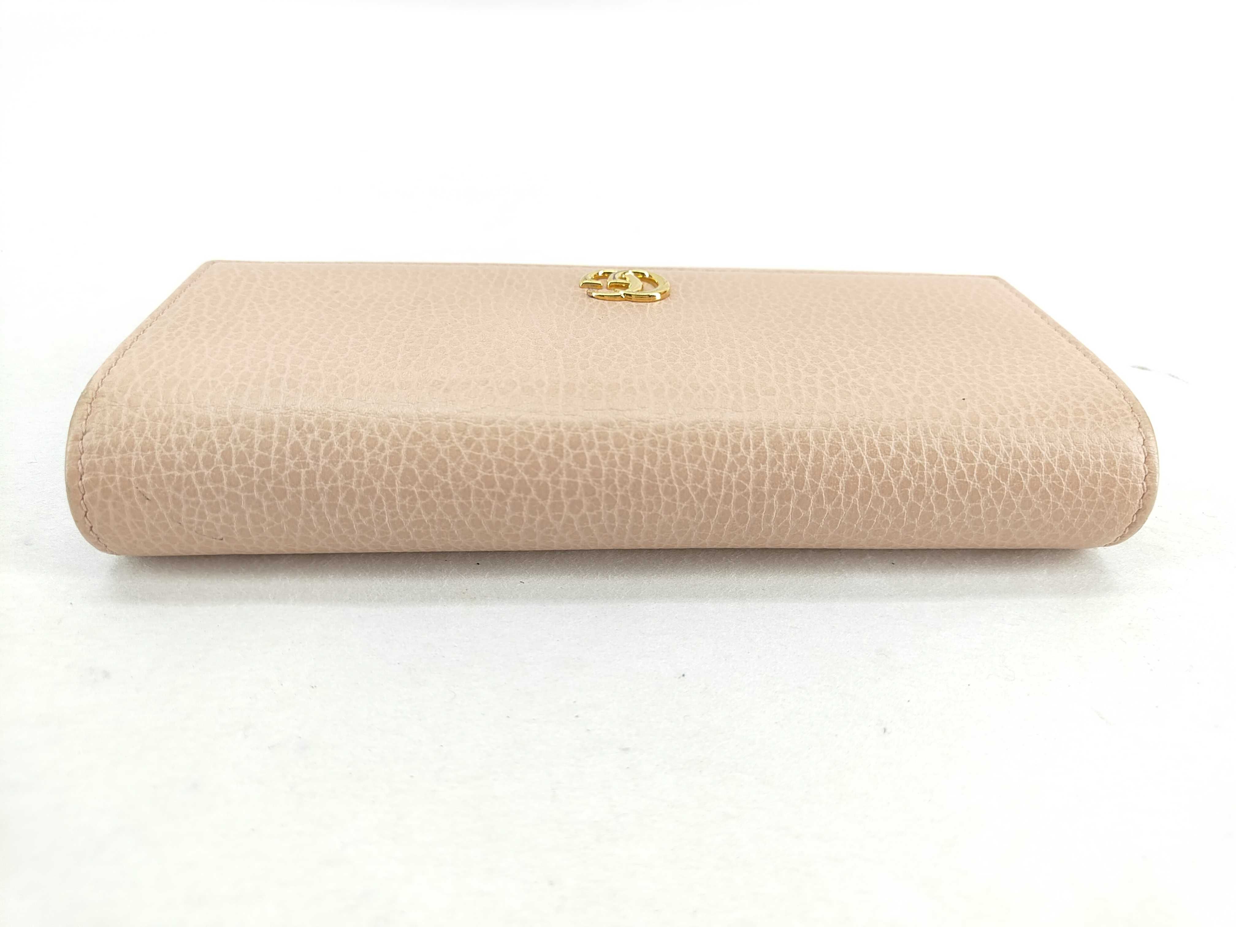 Bi-fold Long Wallet GG Marmont Leather Pink Box Wallet — view 7