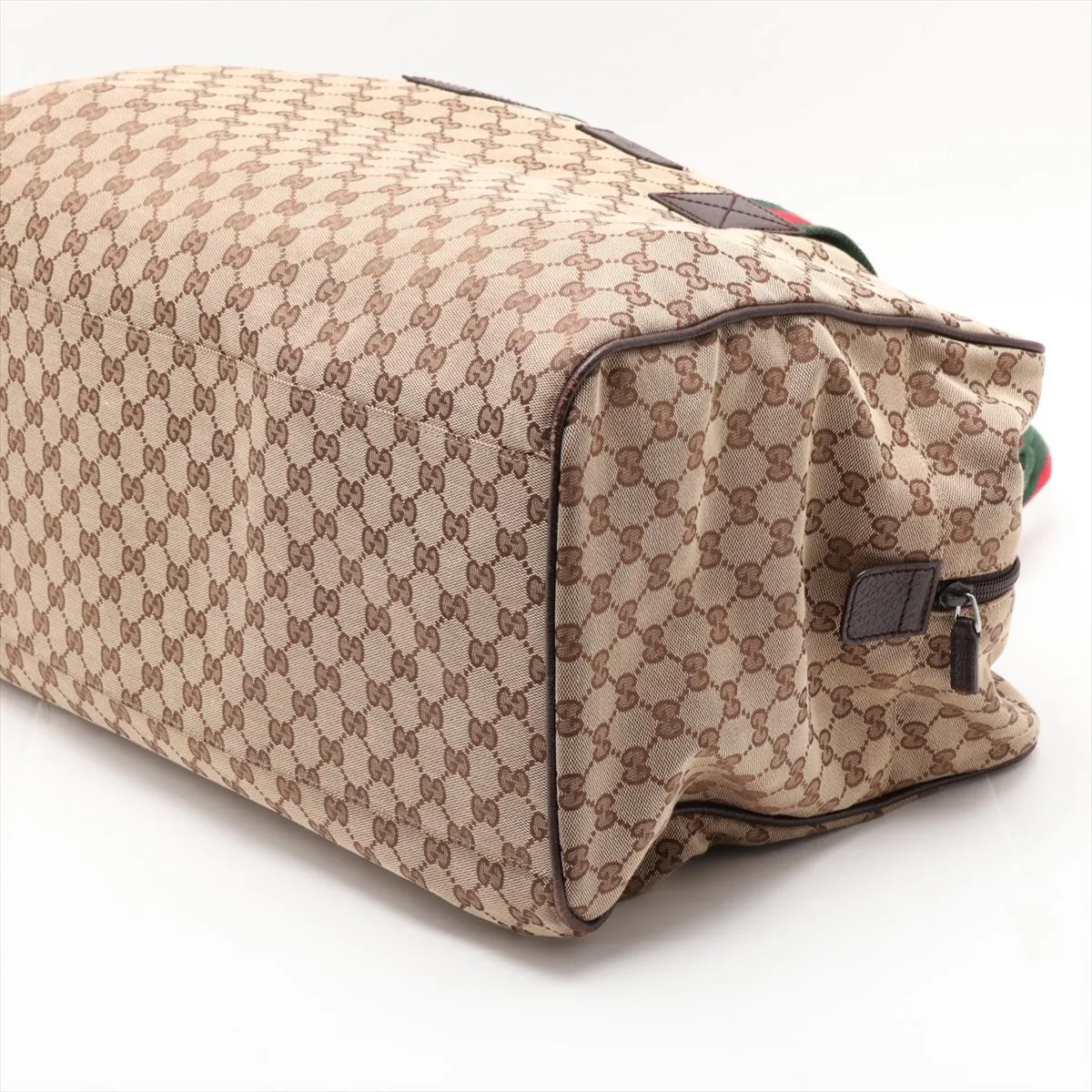 GG Canvas x Leather Boston Bag Brown 146310 — view 3