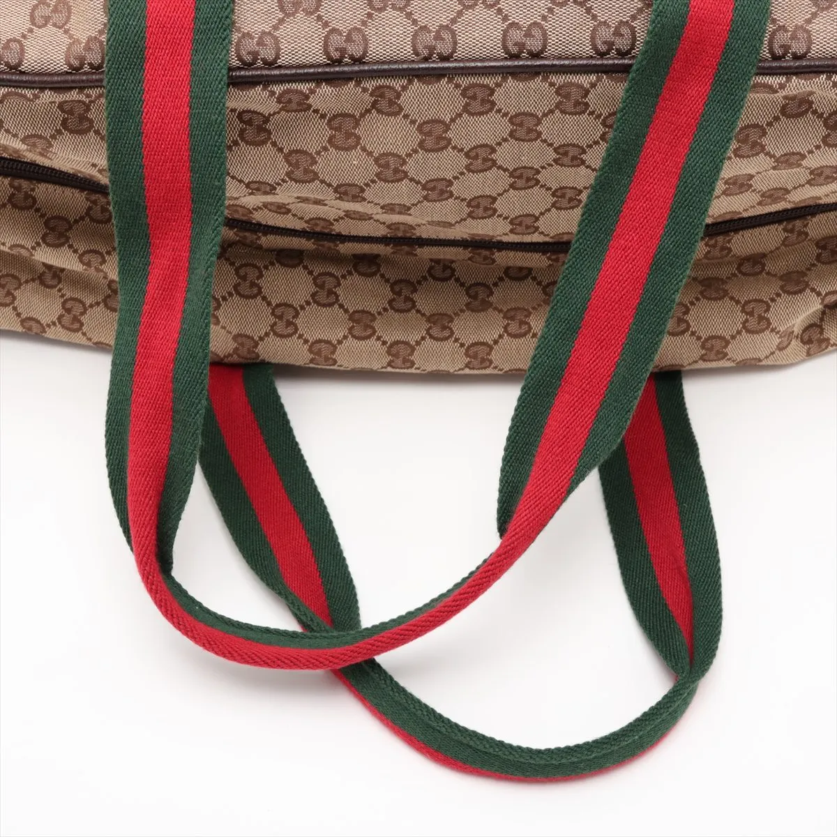 GG Canvas x Leather Boston Bag Brown 146310 — view 5