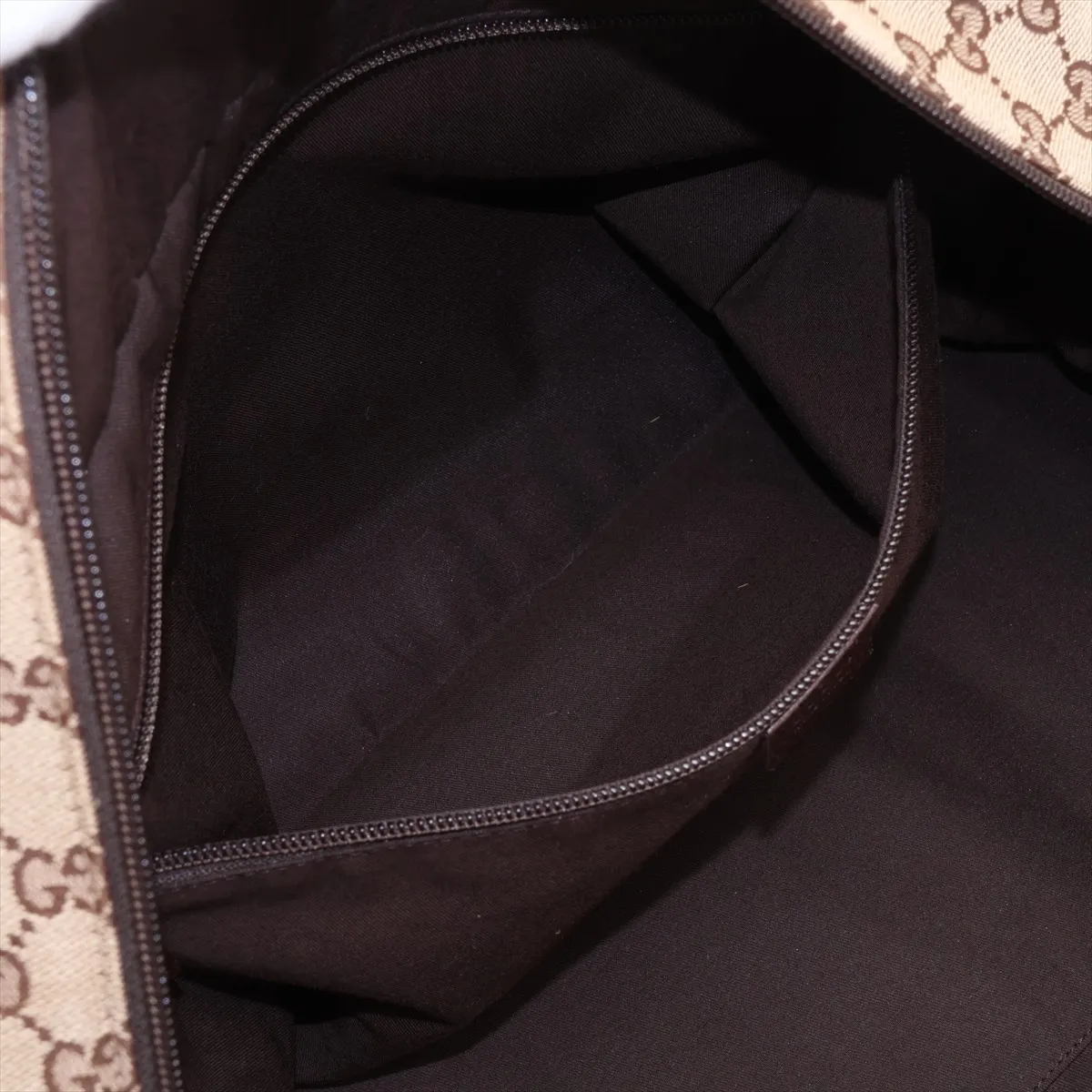 GG Canvas x Leather Boston Bag Brown 146310 — view 8
