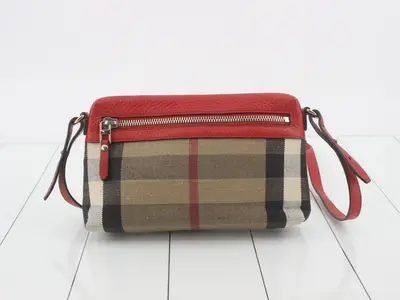 Nova Check Leather Combination Shoulder Bag