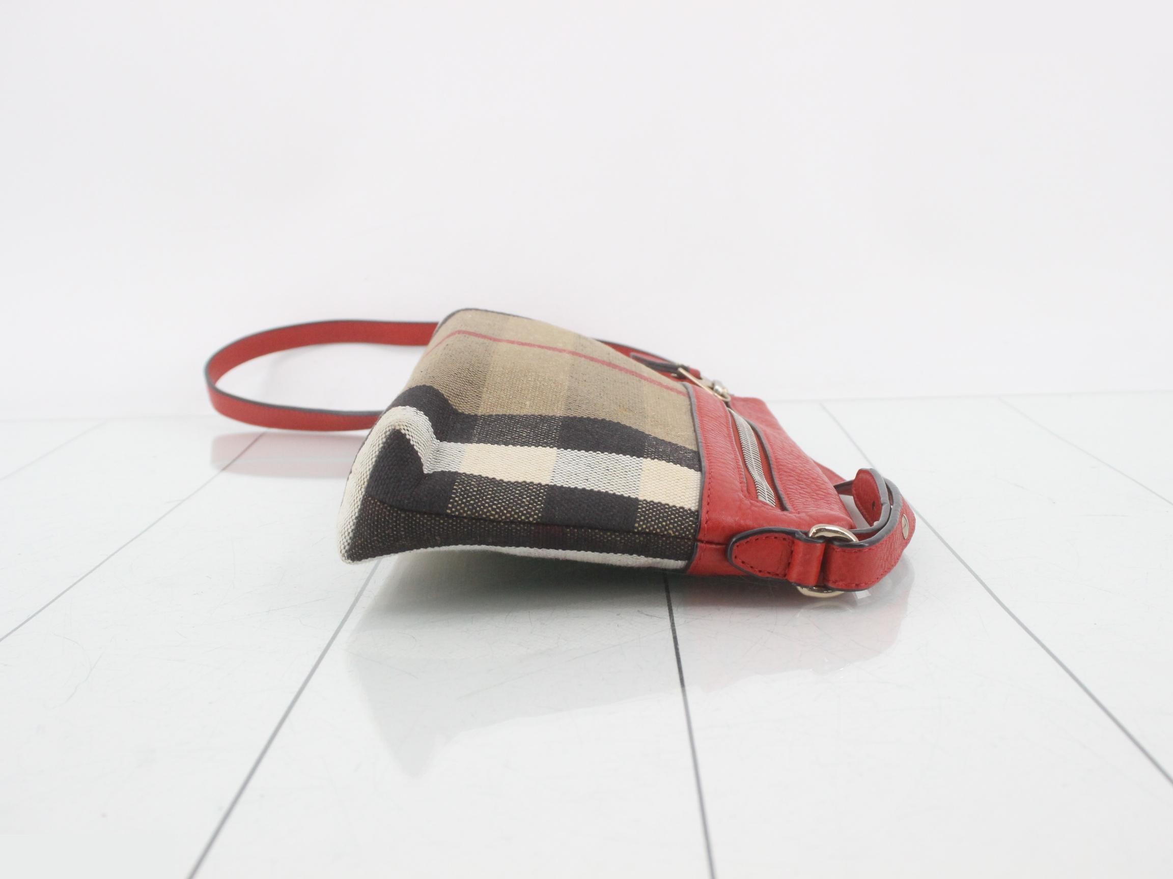 Nova Check Leather Combination Shoulder Bag — view 3