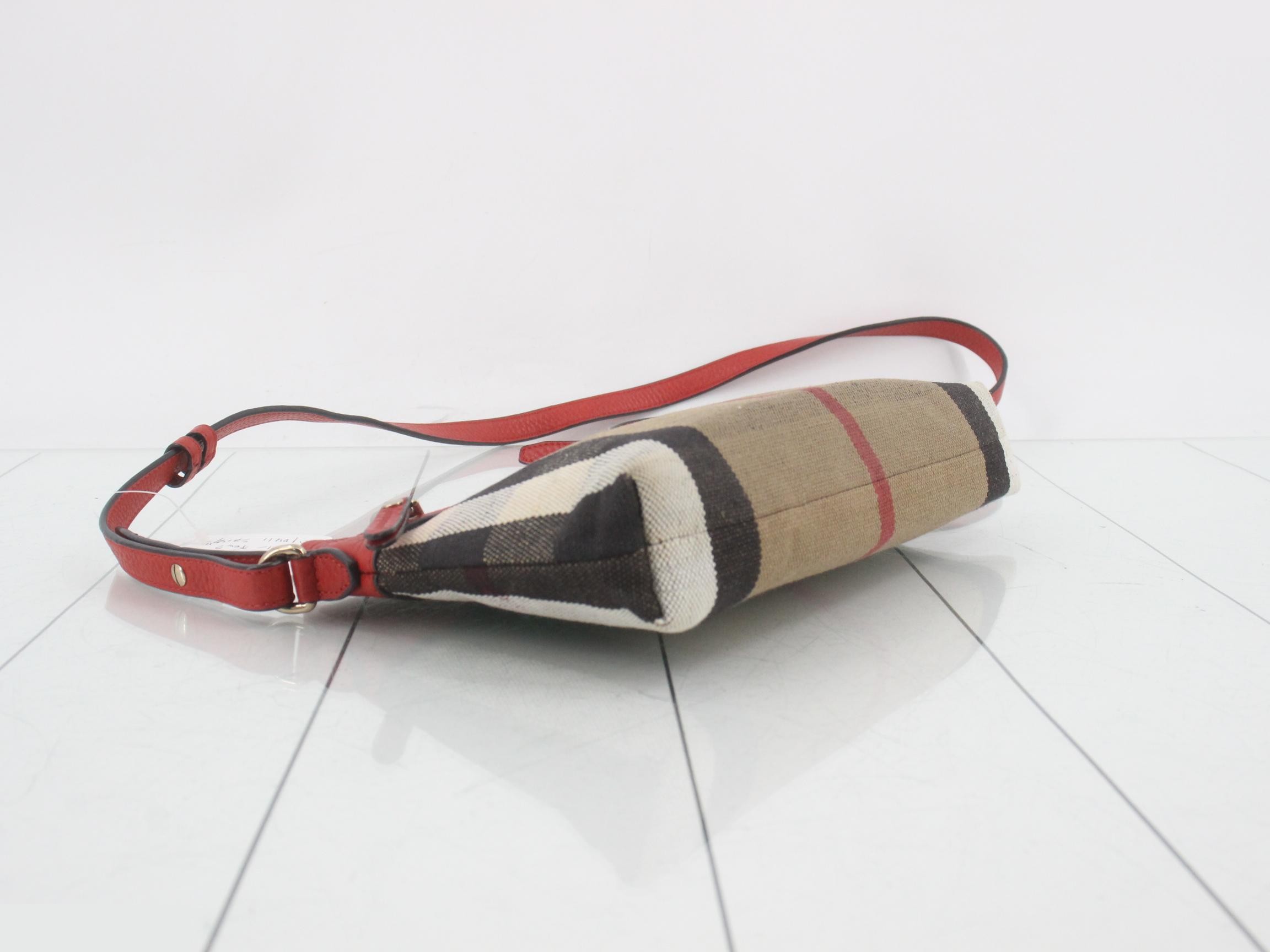 Nova Check Leather Combination Shoulder Bag — view 5