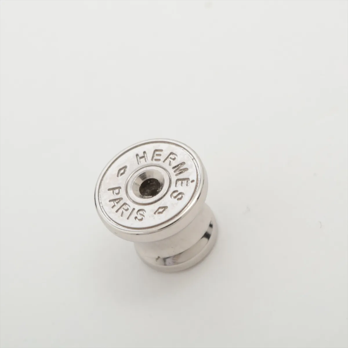 Mini Pop H earrings (for both ears) Metal Yellow x Silver Thread Dull — view 5