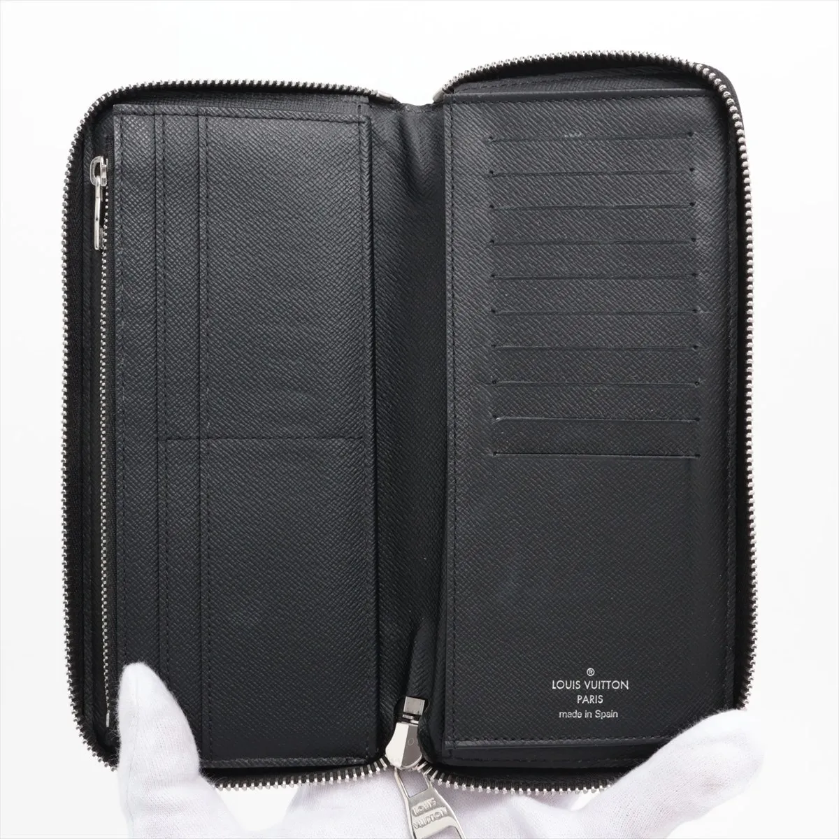 Damier Graphite Zippy Wallet Vertical N63095 GI0149 Black Round Zip Wallet — view 3
