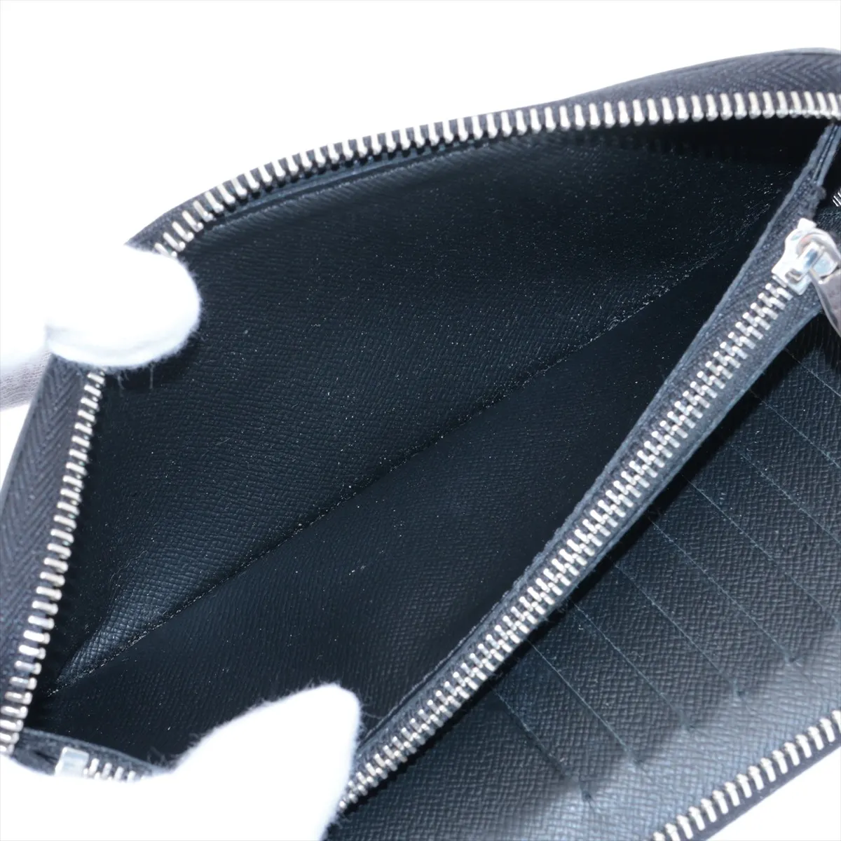 Damier Graphite Zippy Wallet Vertical N63095 GI0149 Black Round Zip Wallet — view 5