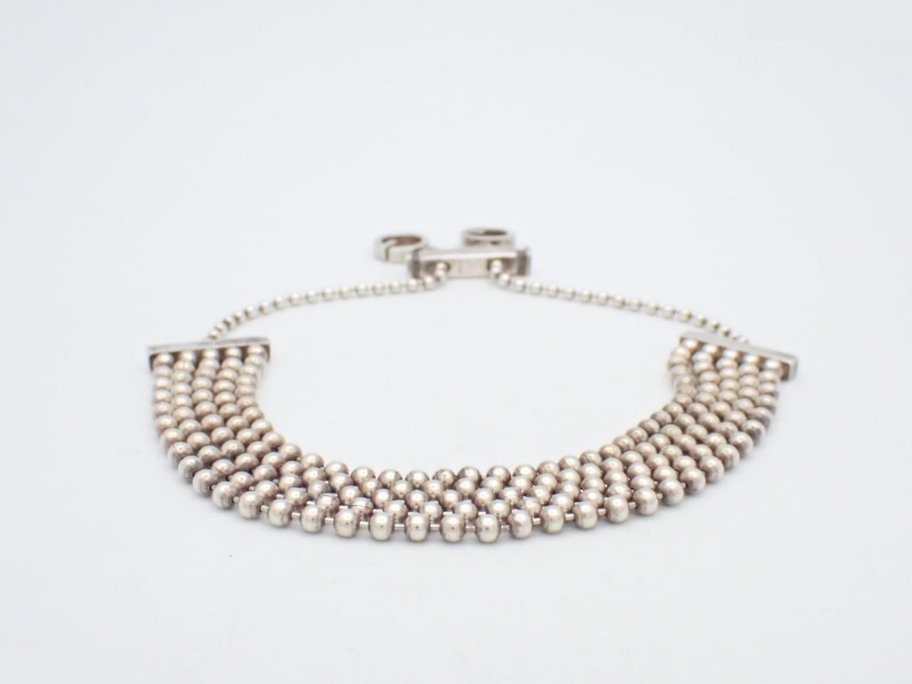Ball chain bracelet, 925 sterling silver, 24.6g