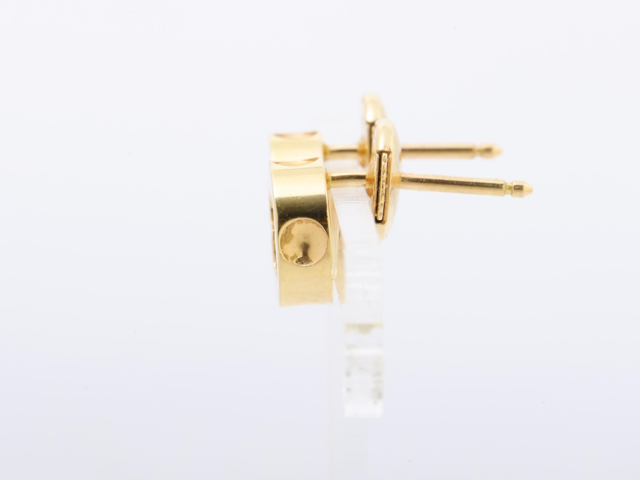 750PG Puss Empreinte Earrings, 2.93g — view 5