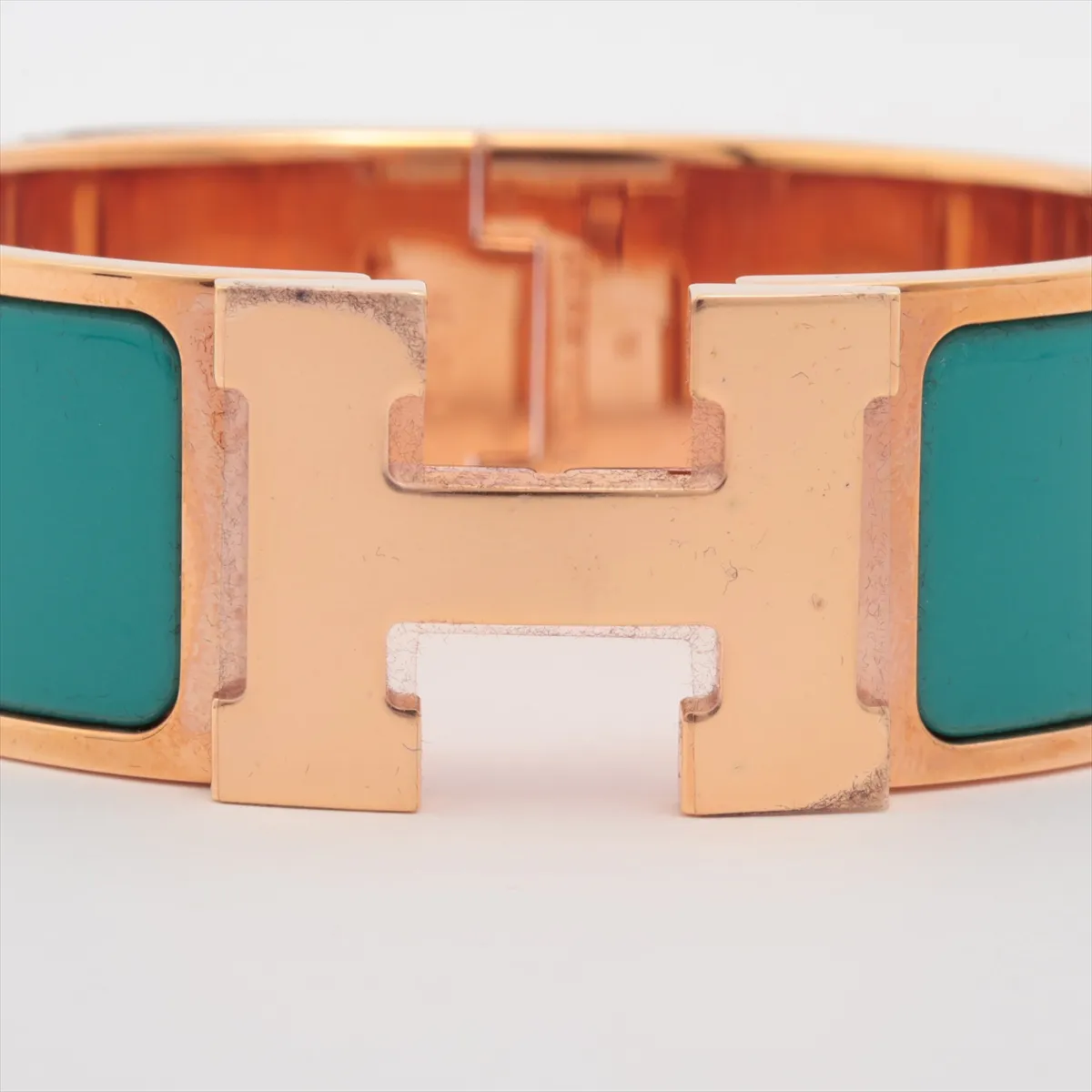 Clic Clac H FI0135 Bangle GP Gold x Green, with — view 3