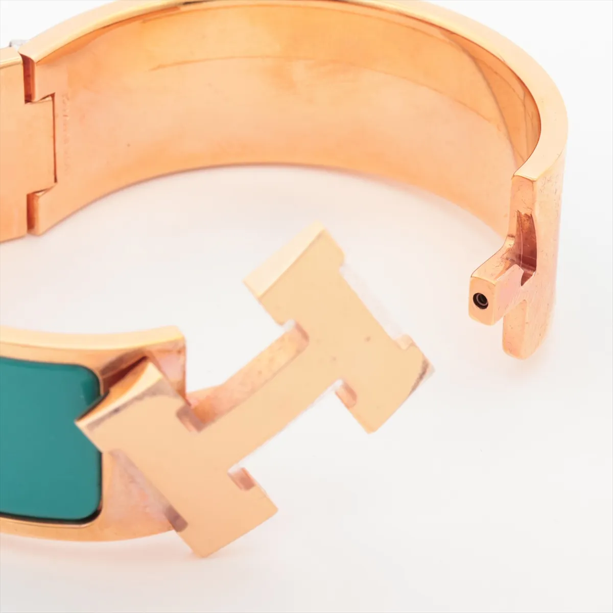 Clic Clac H FI0135 Bangle GP Gold x Green, with — view 5
