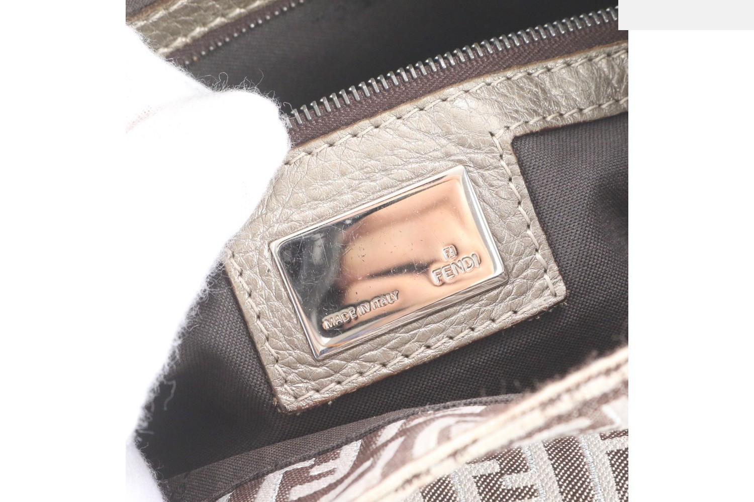 Zucchino Mamma Baguette Leather Shoulder Bag — view 8