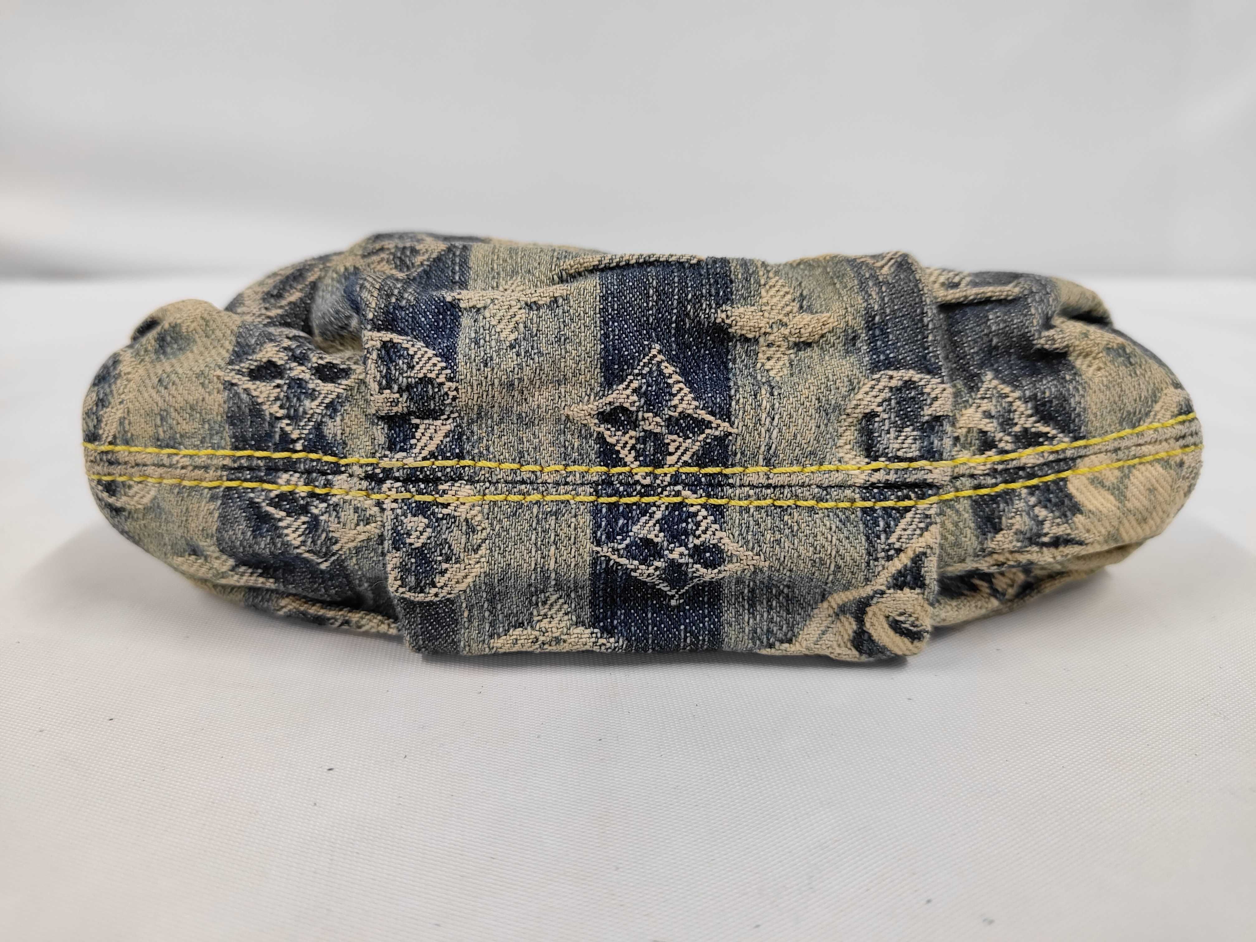 Monogram Denim Trouse Raye M95335 Pouch — view 3