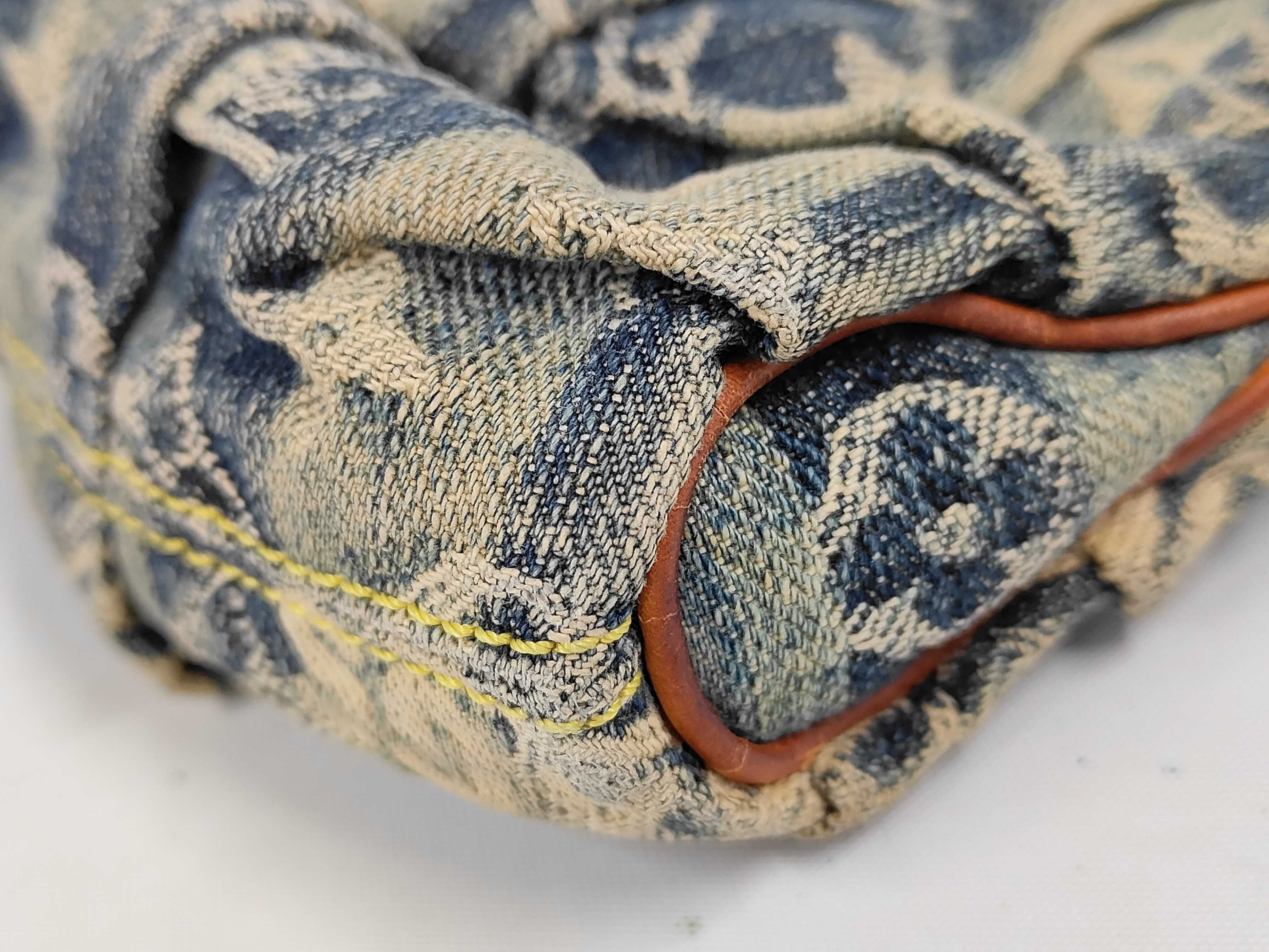 Monogram Denim Trouse Raye M95335 Pouch — view 4