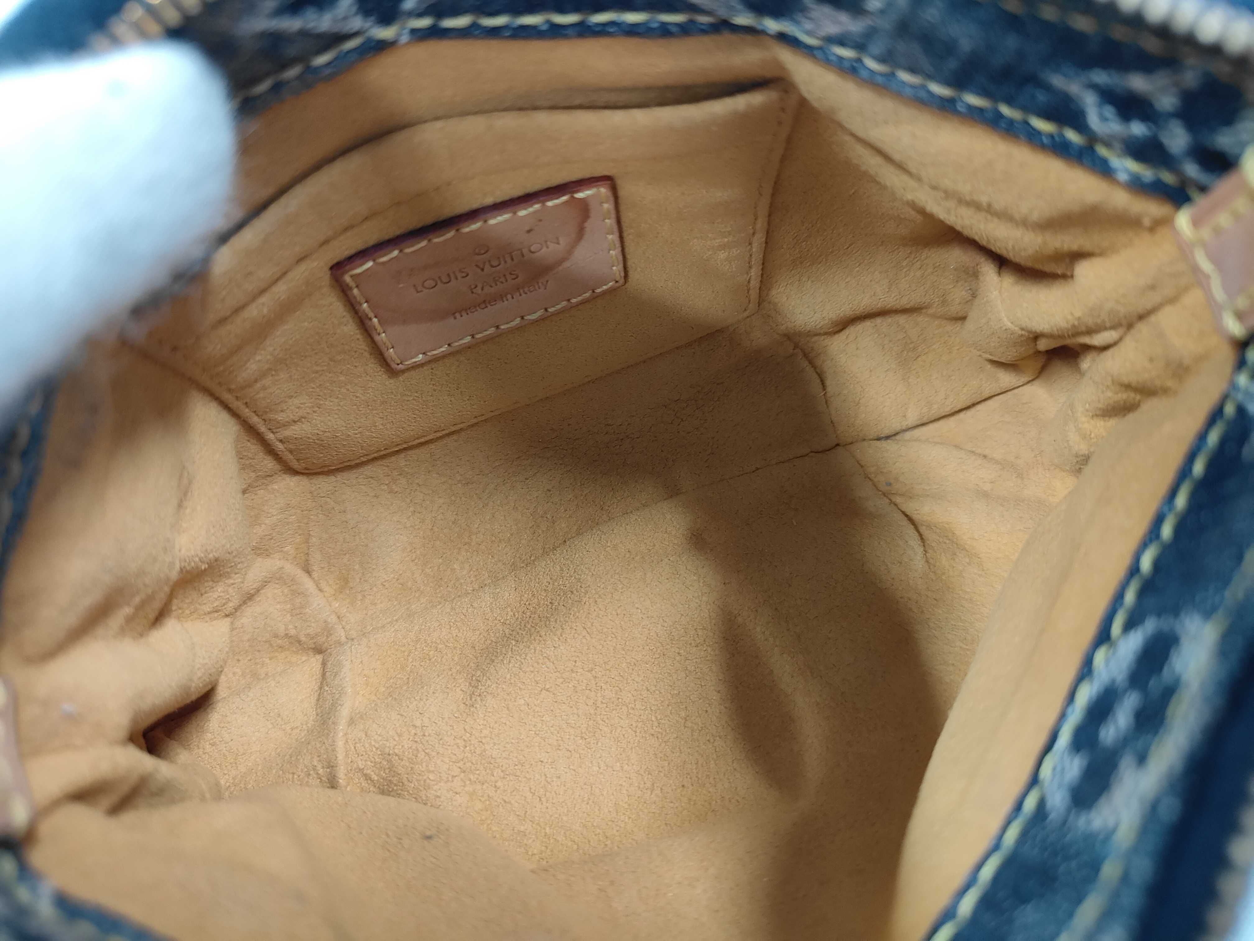 Monogram Denim Trouse Raye M95335 Pouch — view 7