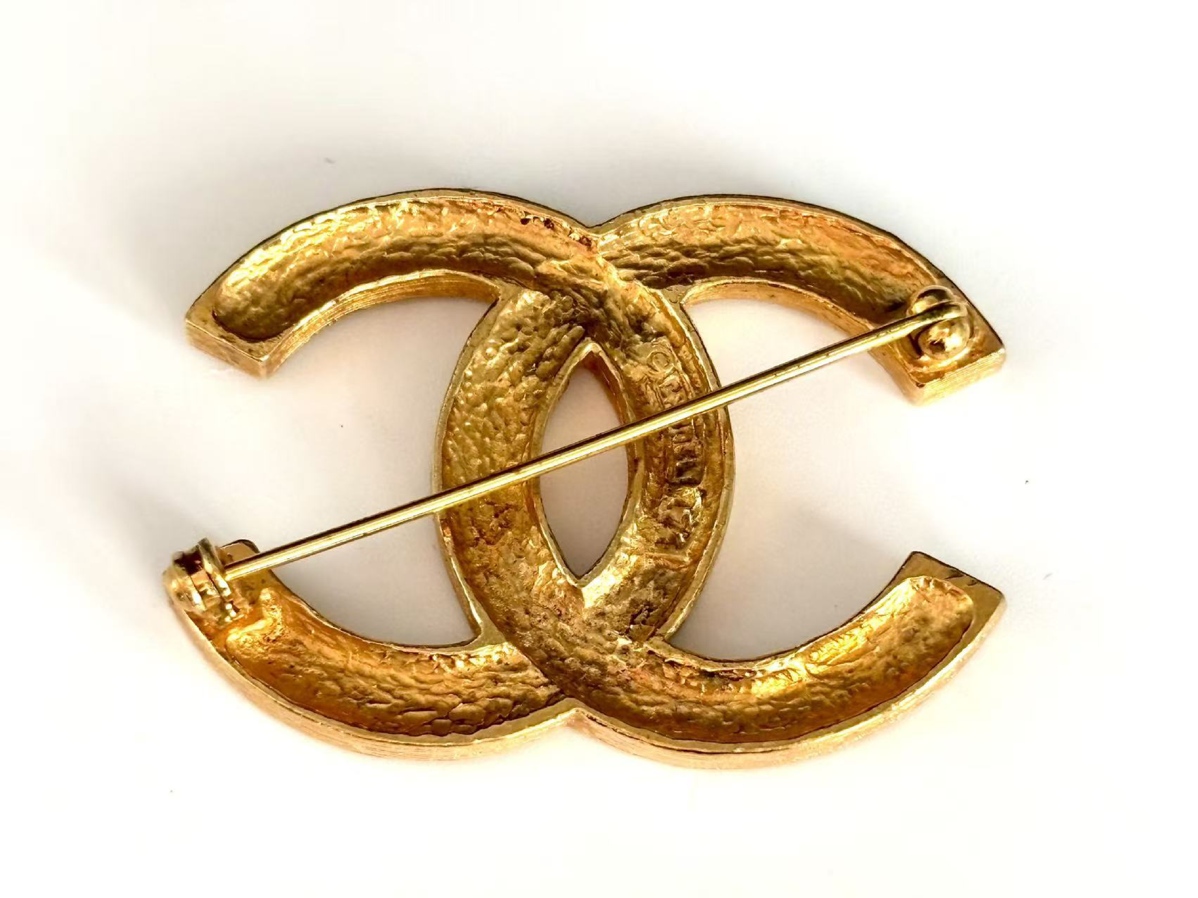 Coco Mark Rhinestone Brooch with Engraving — view 7
