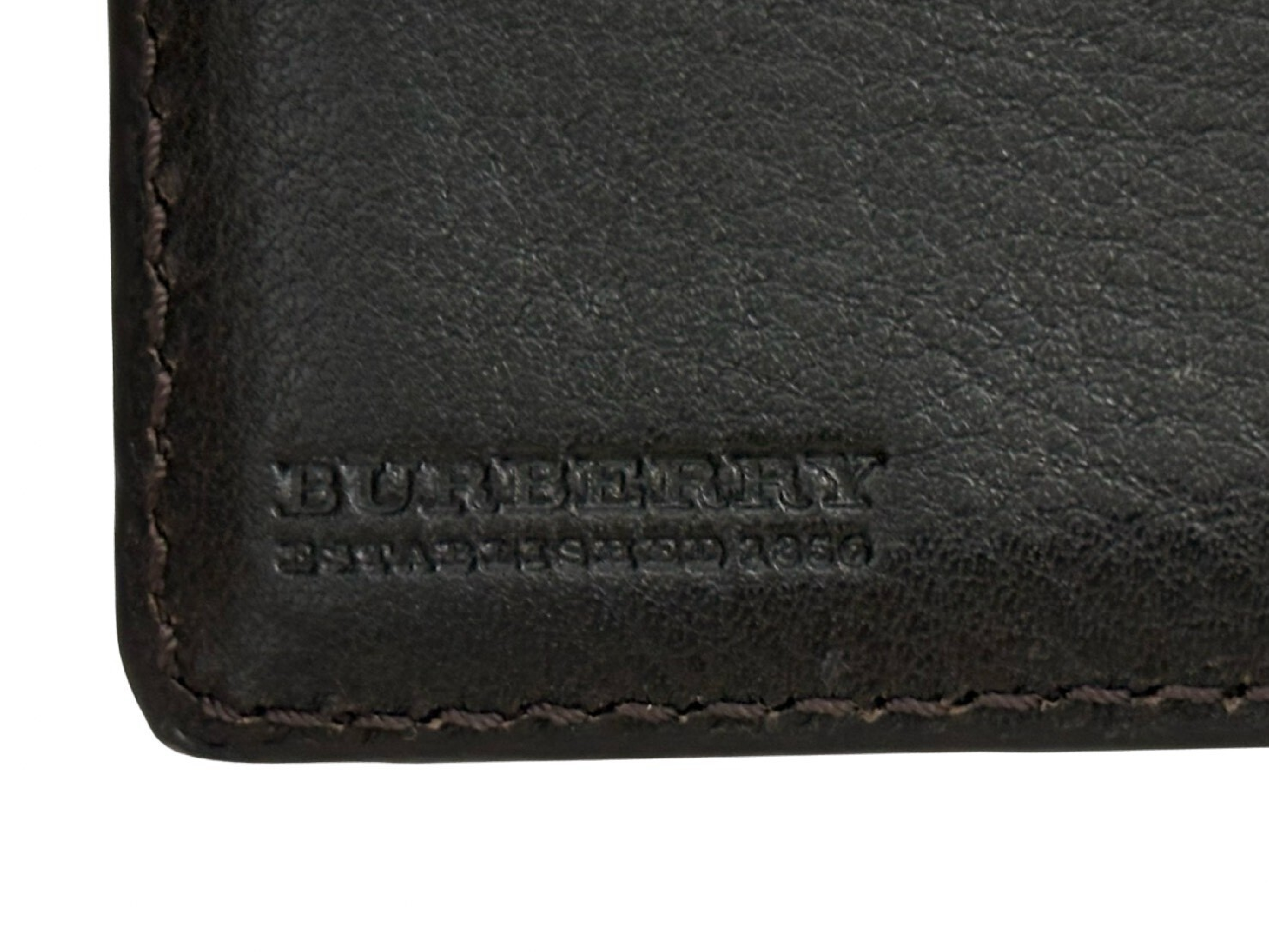 Black Leather Wallet Billfold — view 6