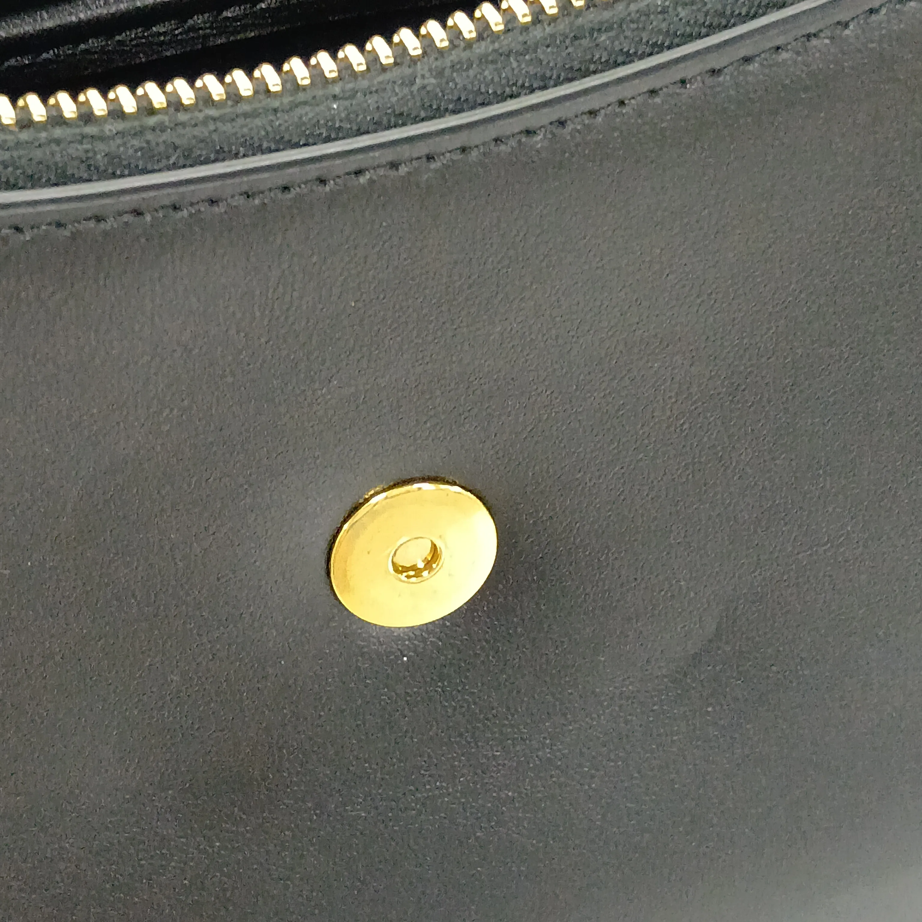 Ava Leather Shoulder Bag, Black — view 11