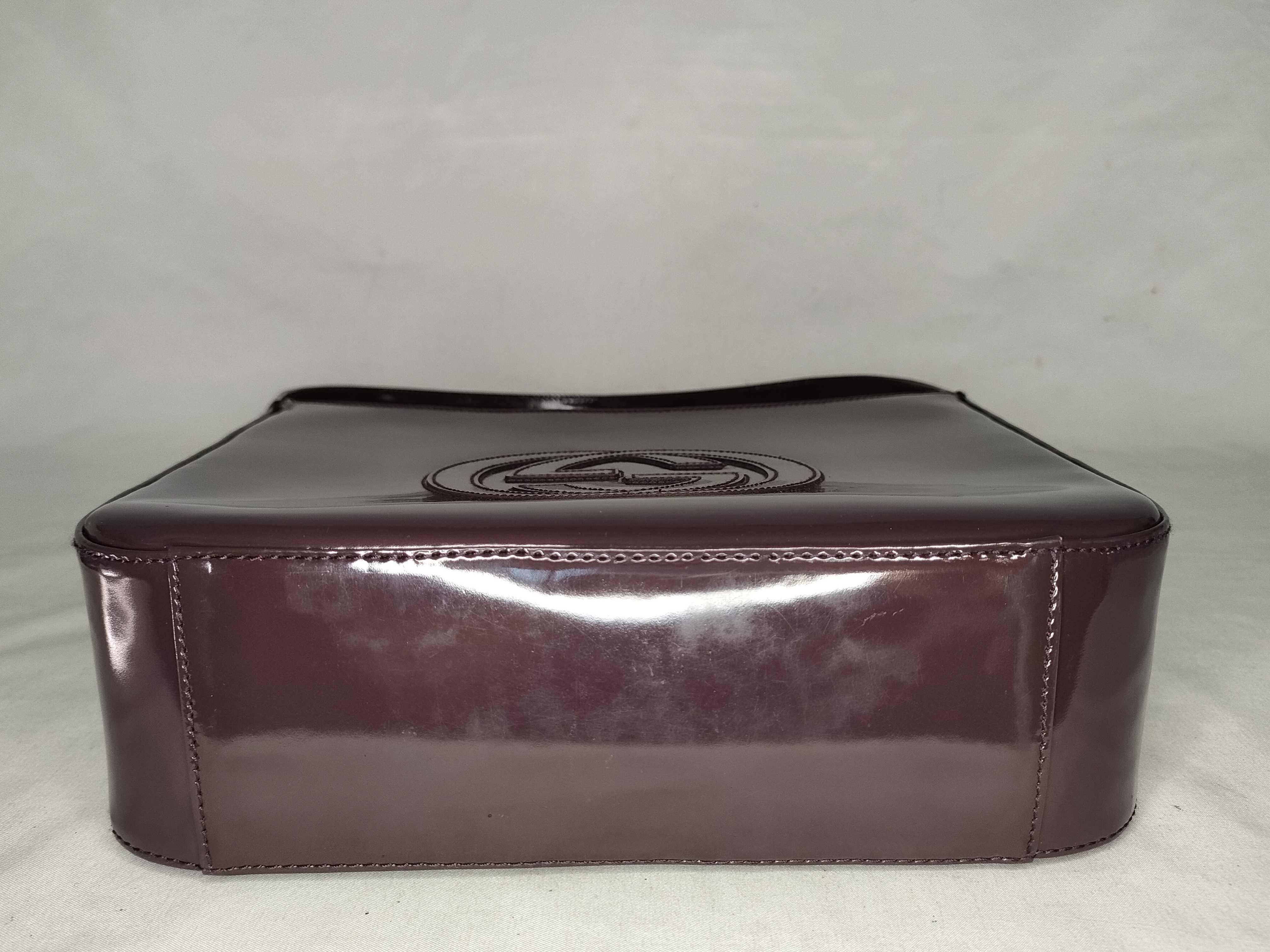 000 1186 0506 Shoulder Bag Interlocking G Patent Leather Brown Shoulder Bag — view 7