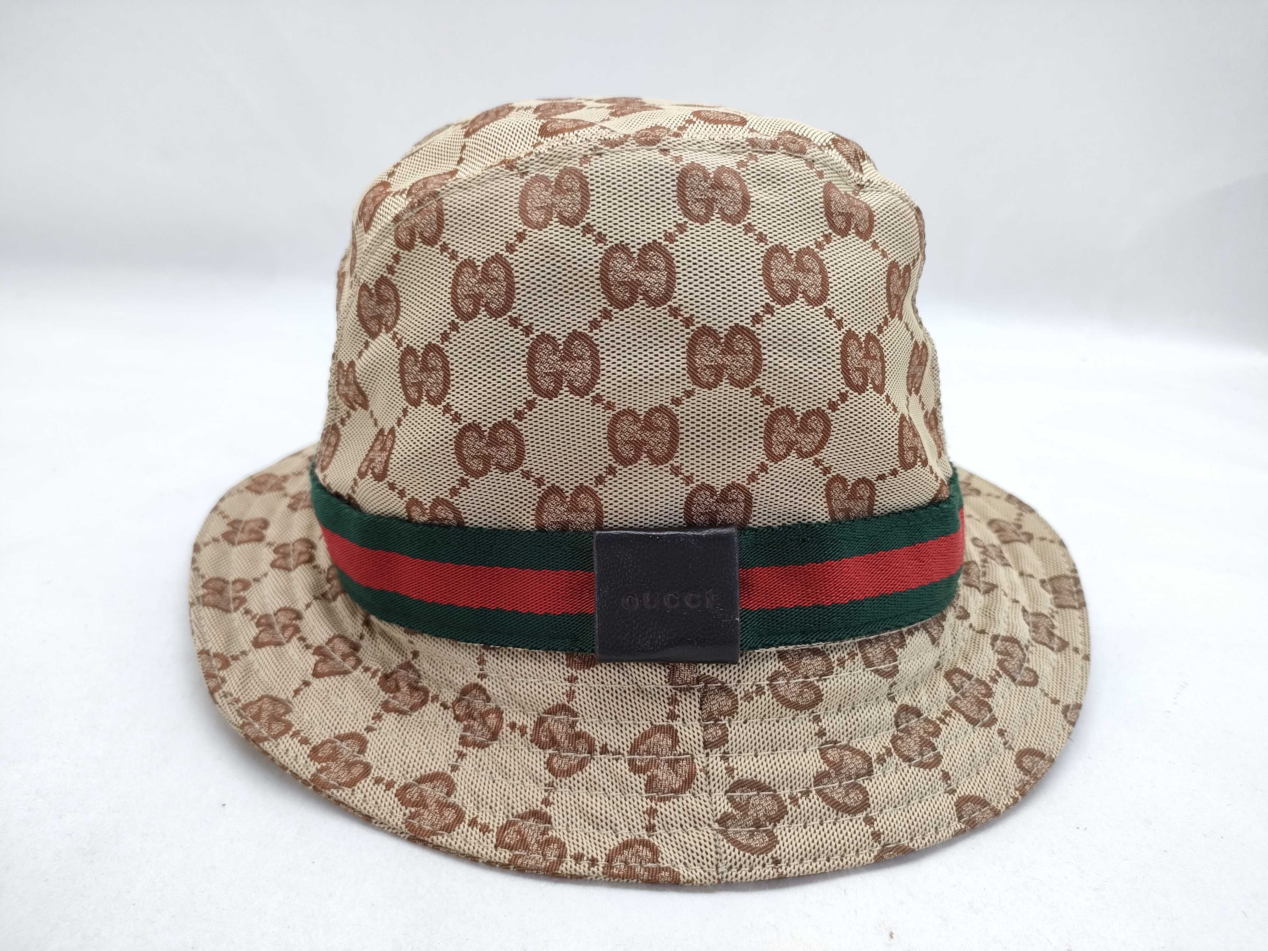 GG pattern Sherry line bucket hat with dust bag and other accessories. — view 2