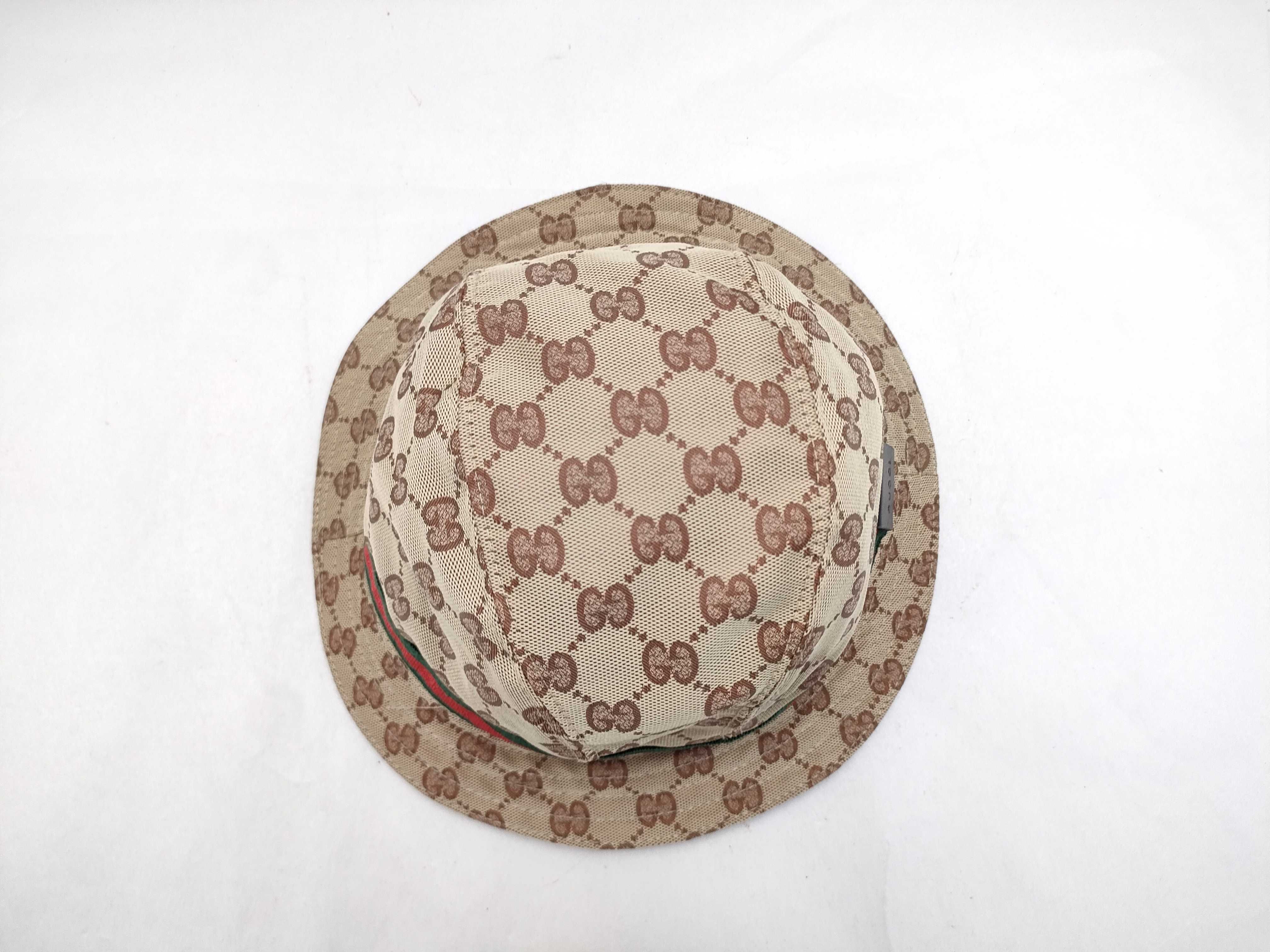 GG pattern Sherry line bucket hat with dust bag and other accessories. — view 5