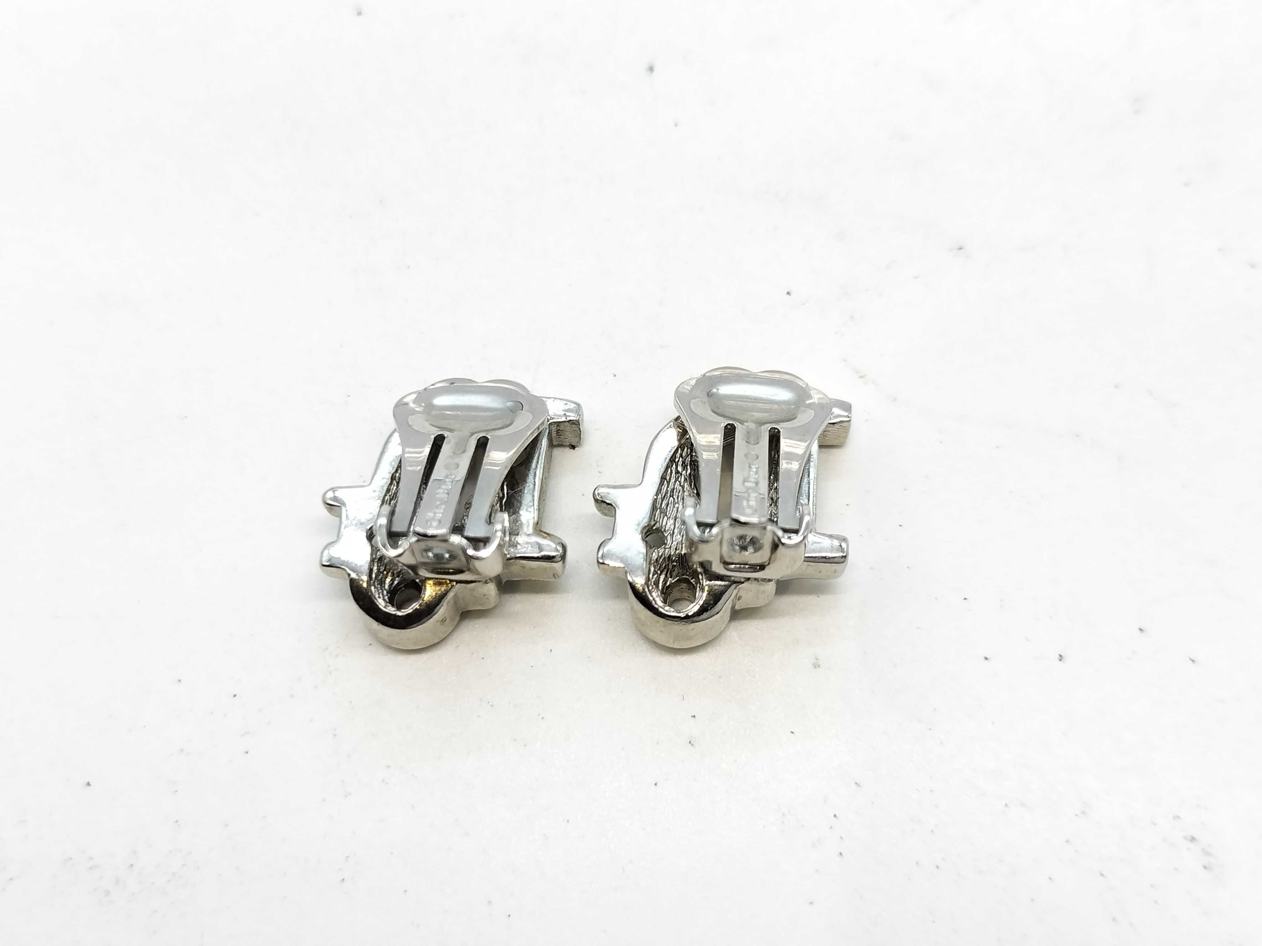Earrings, Silver, Rhinestone Earrings — view 3