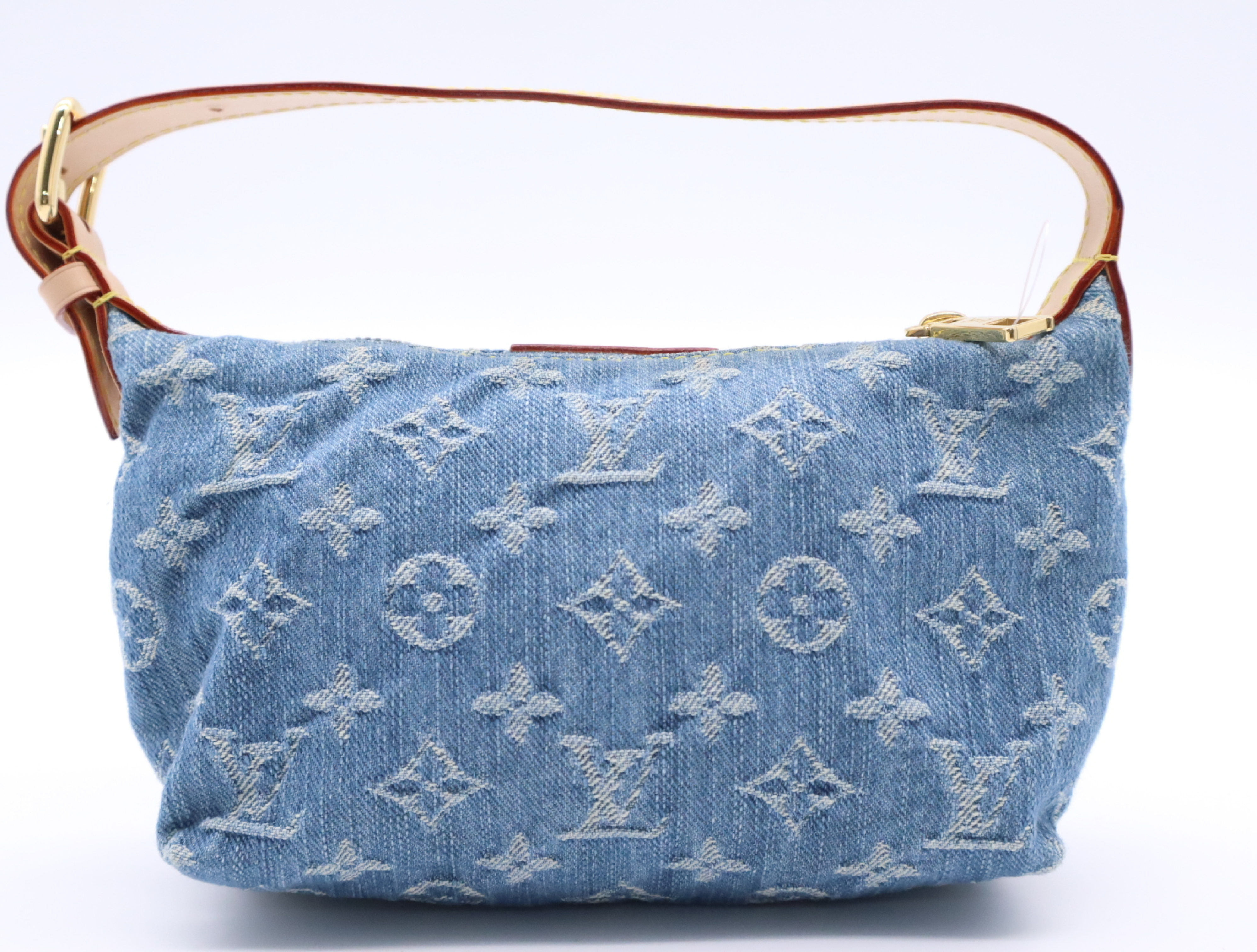 M82949 Monogram Denim Pochette Hills Blue Handbag — view 2