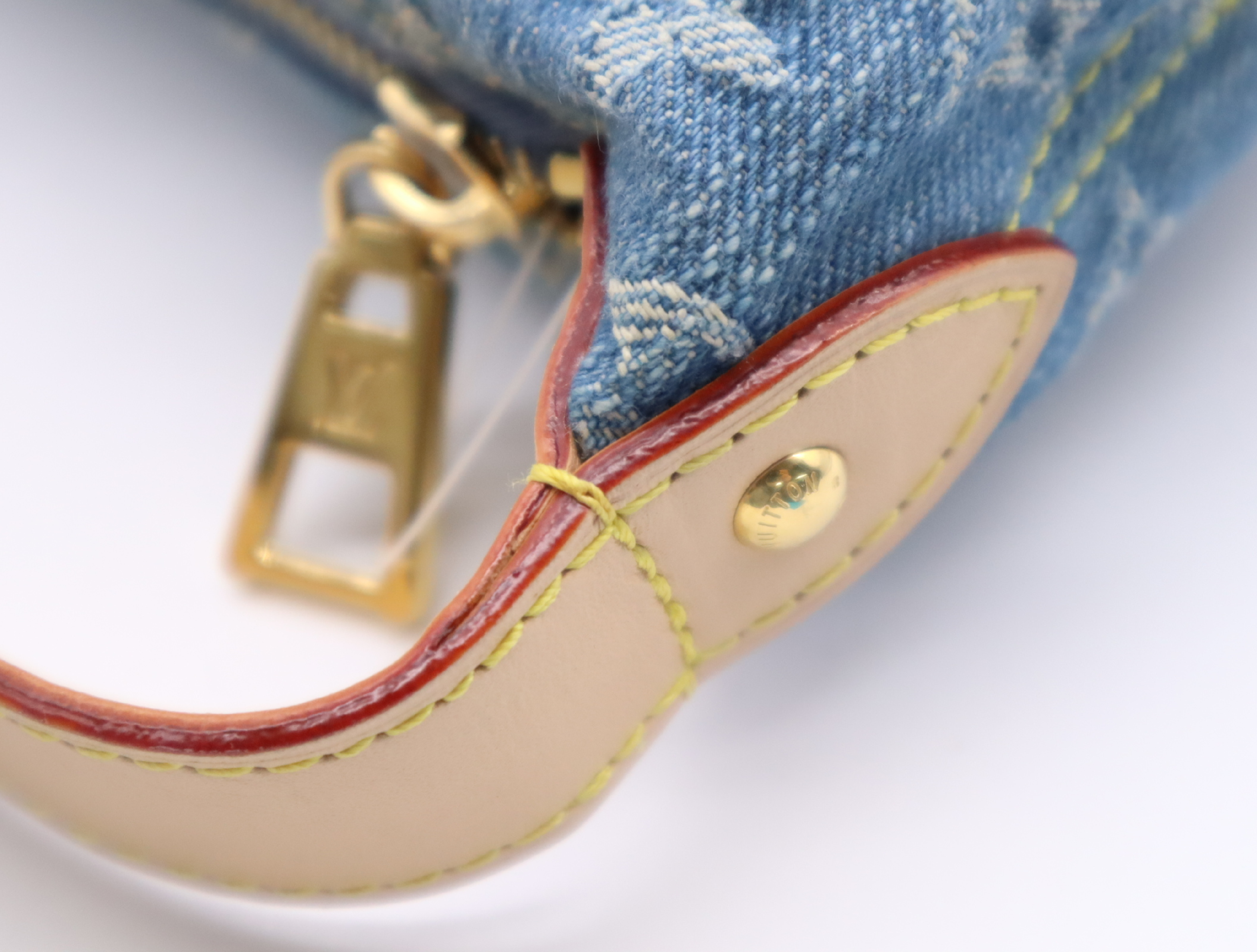 M82949 Monogram Denim Pochette Hills Blue Handbag — view 9